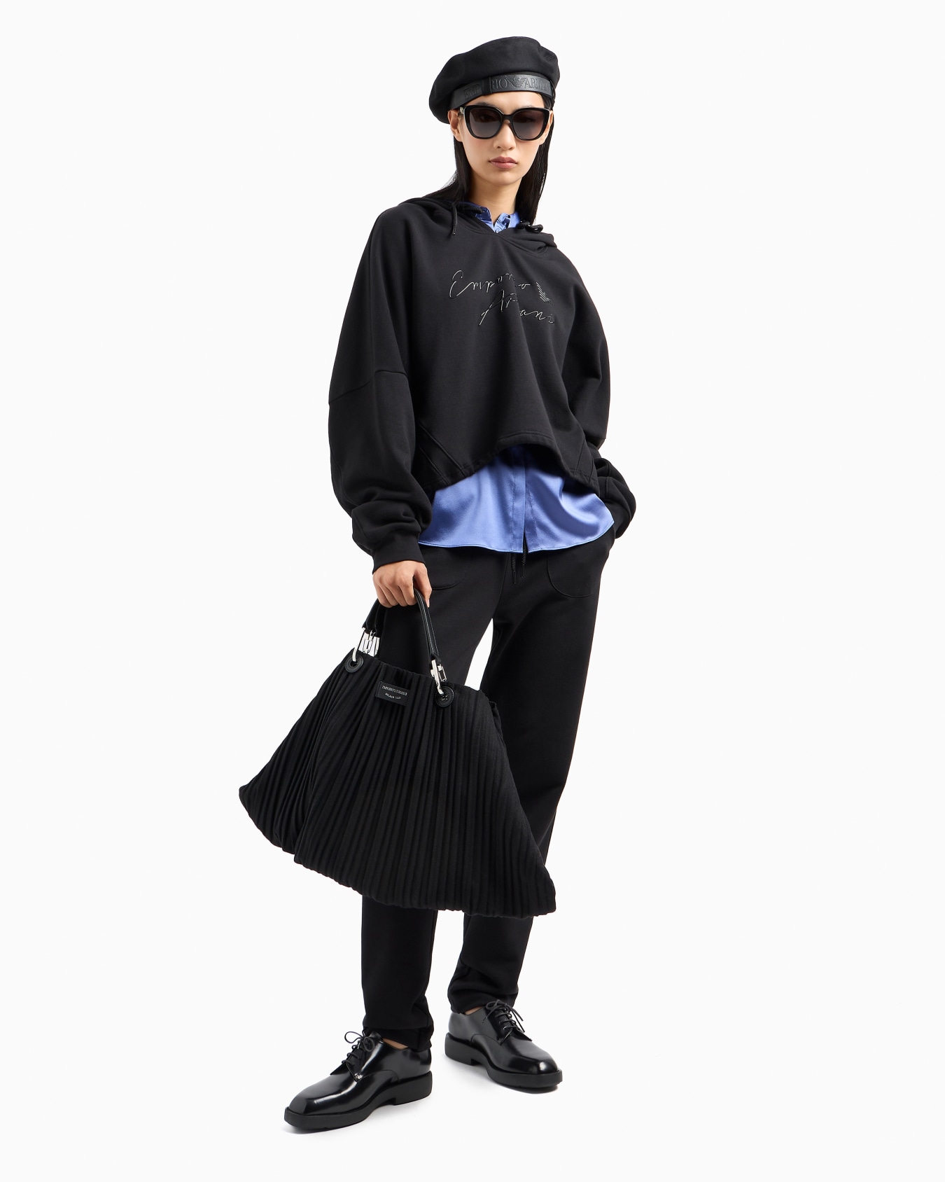 ASV joggers with drawstring in organic French terry Slide 4