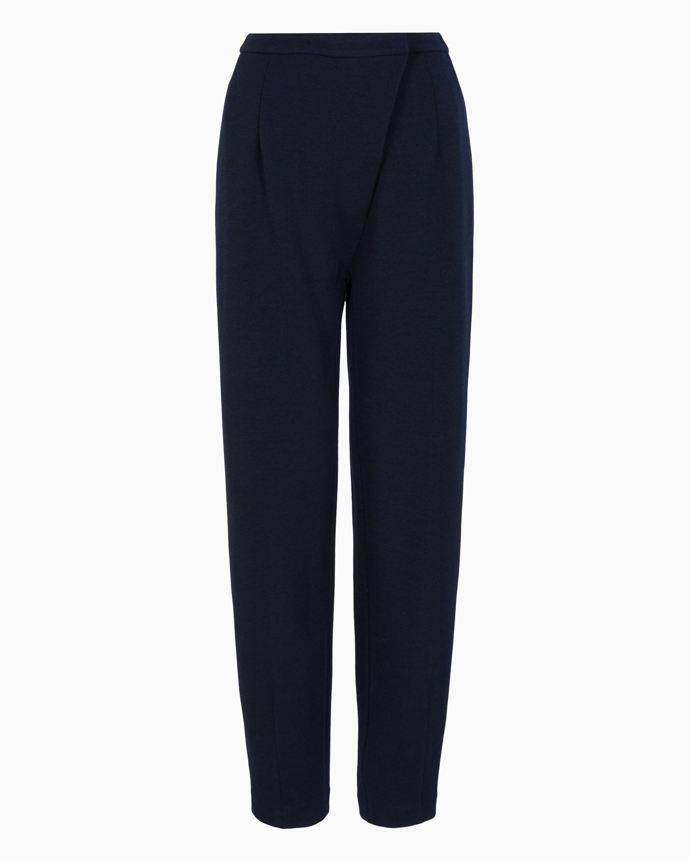 Hose mit ovalem Bein aus strukturiertem Jersey mit außermittigem Verschluss Folie 0