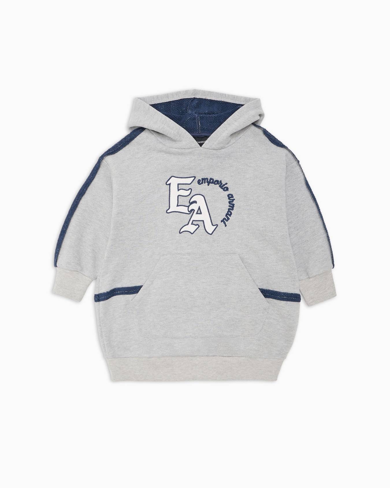 Kleid aus Sweatstoff mit Kapuze und EA-Logo-Stickerei Folie 0