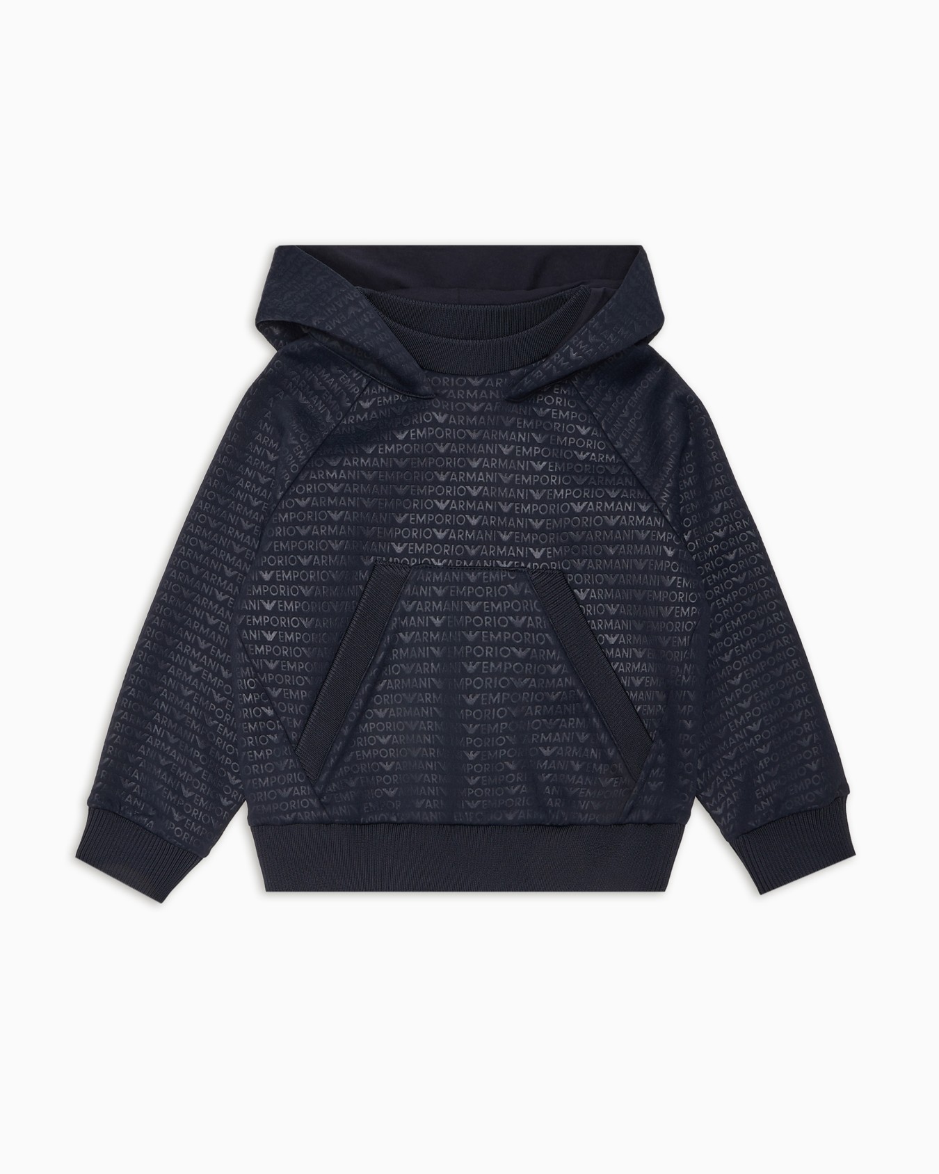 Sudadera ancha de punto con inscripción integral del logotipo Diapositiva 0