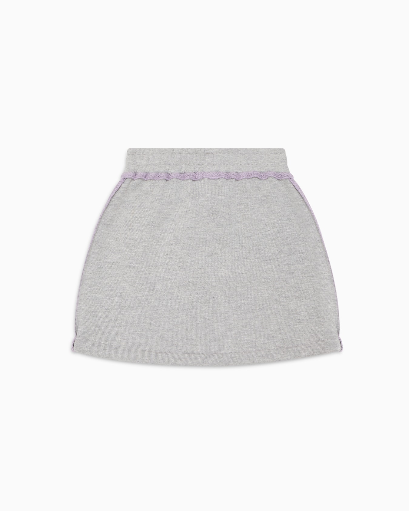 Jersey skirt with elasticated waist and “A” patch Slide 1