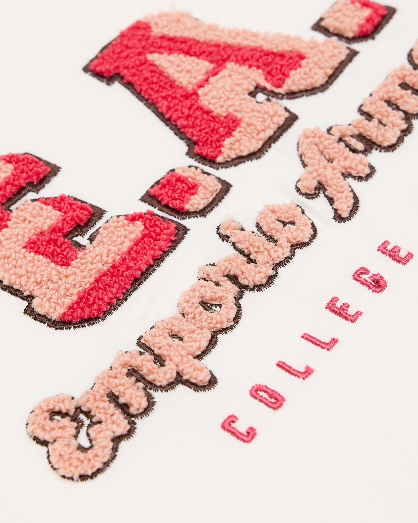 ASV jersey jumper with oversized patch logo in teddy effect Slide 1
