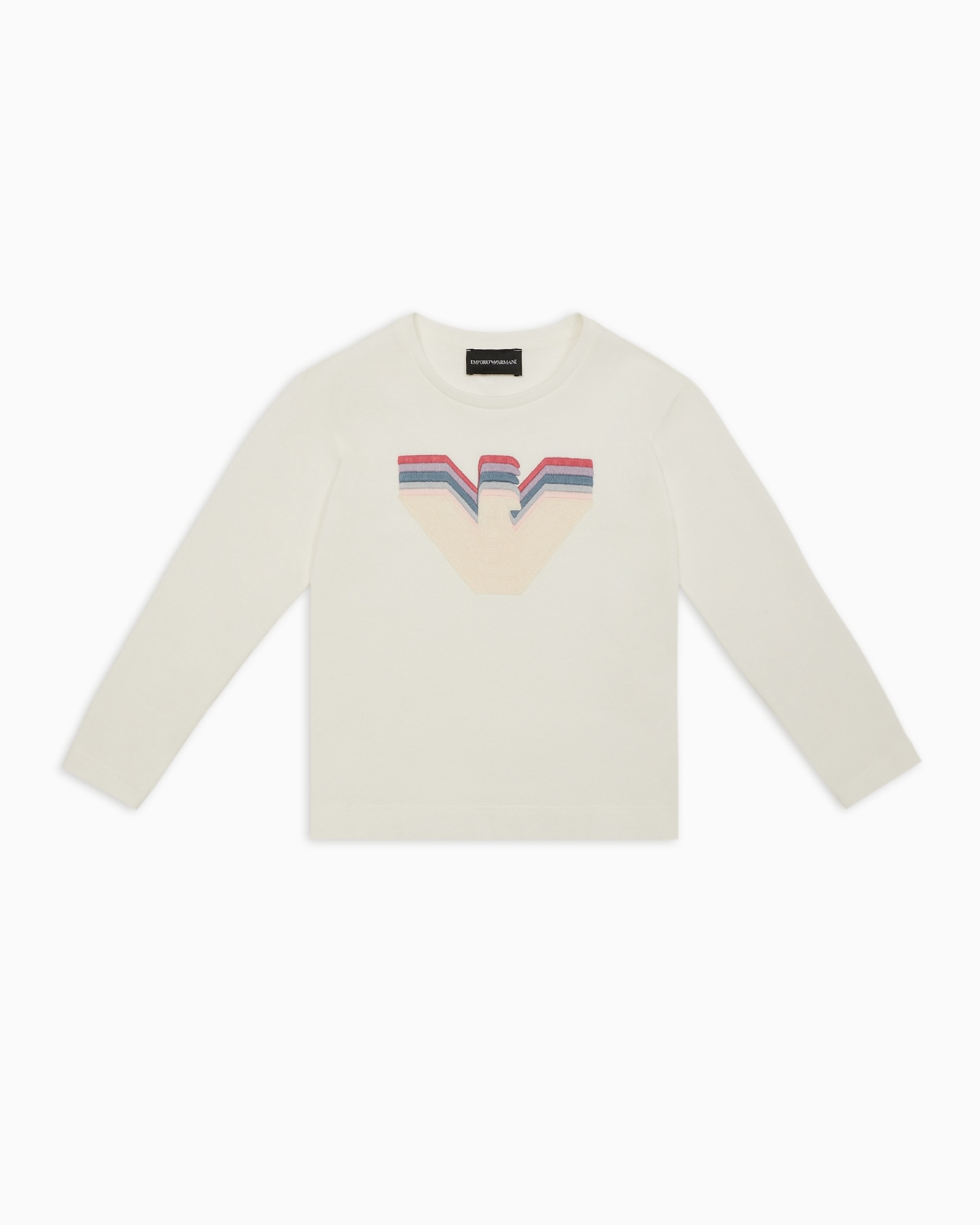 ASV jersey jumper with oversized multicoloured gradient eagle Slide 0