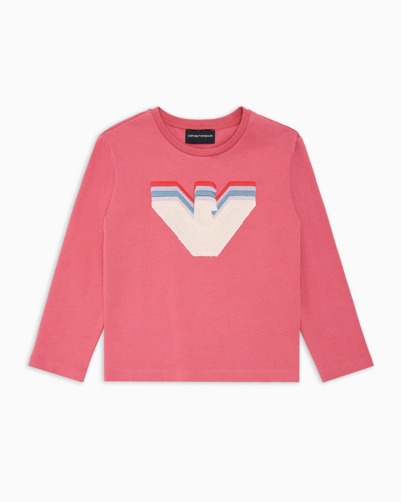 Pull en jersey avec grand aigle dégradé multicolore ASV Diapositive 0