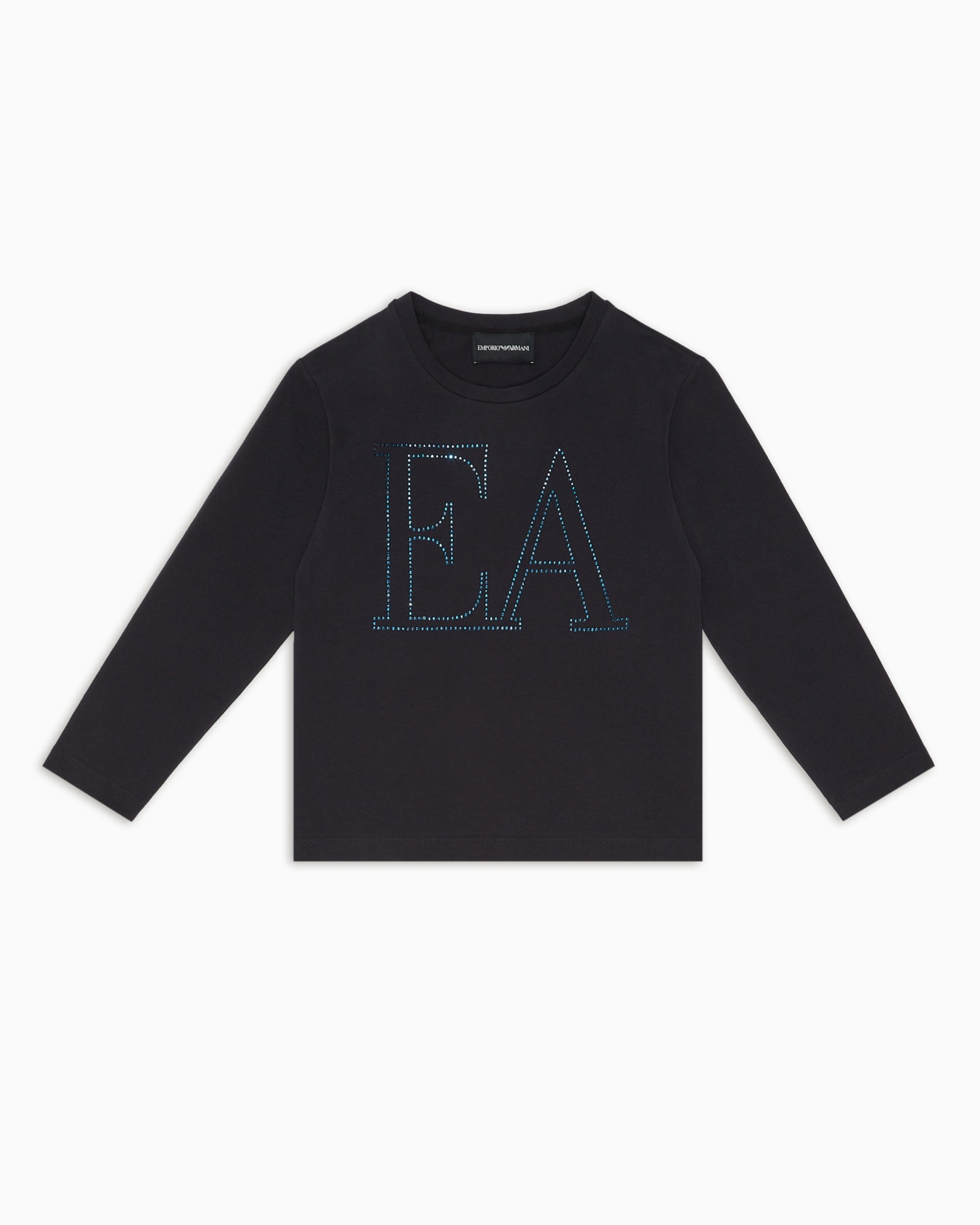 Pull en jersey avec grand logo EA avec strass ASV Diapositive 0
