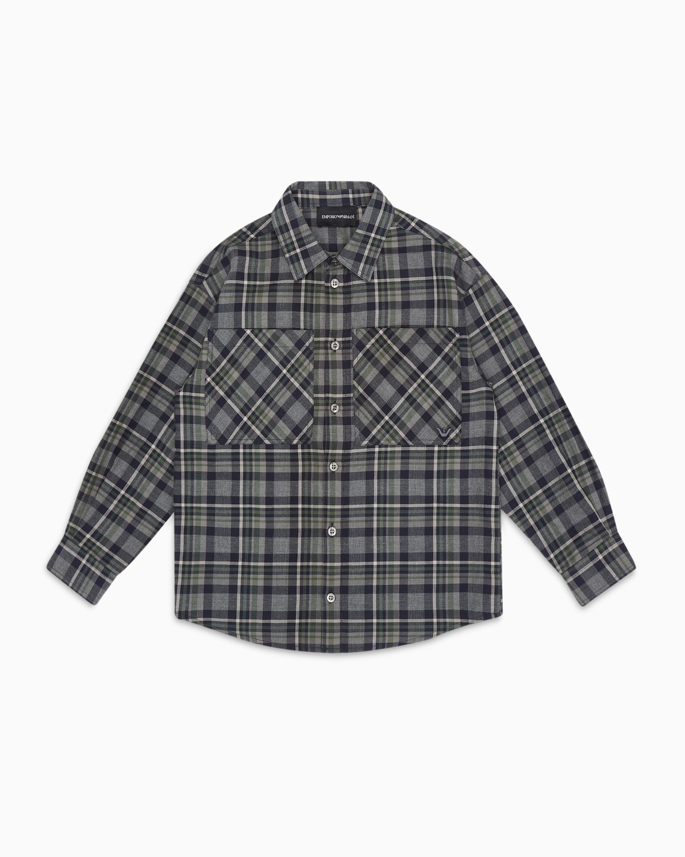 Madras-pattern flannel shirt Slide 0