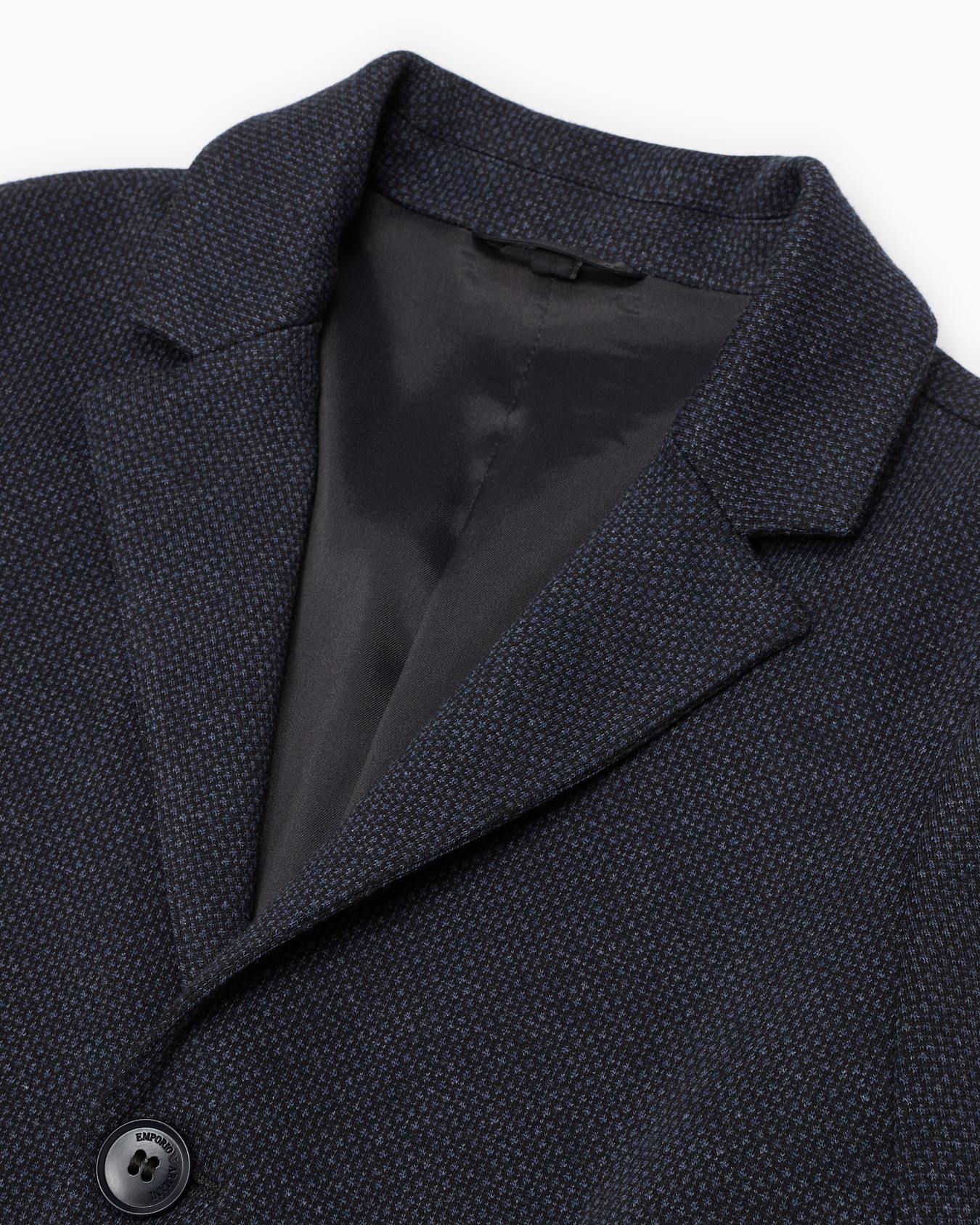 Single-breasted jacket in micro-textured fabric Slide 1
