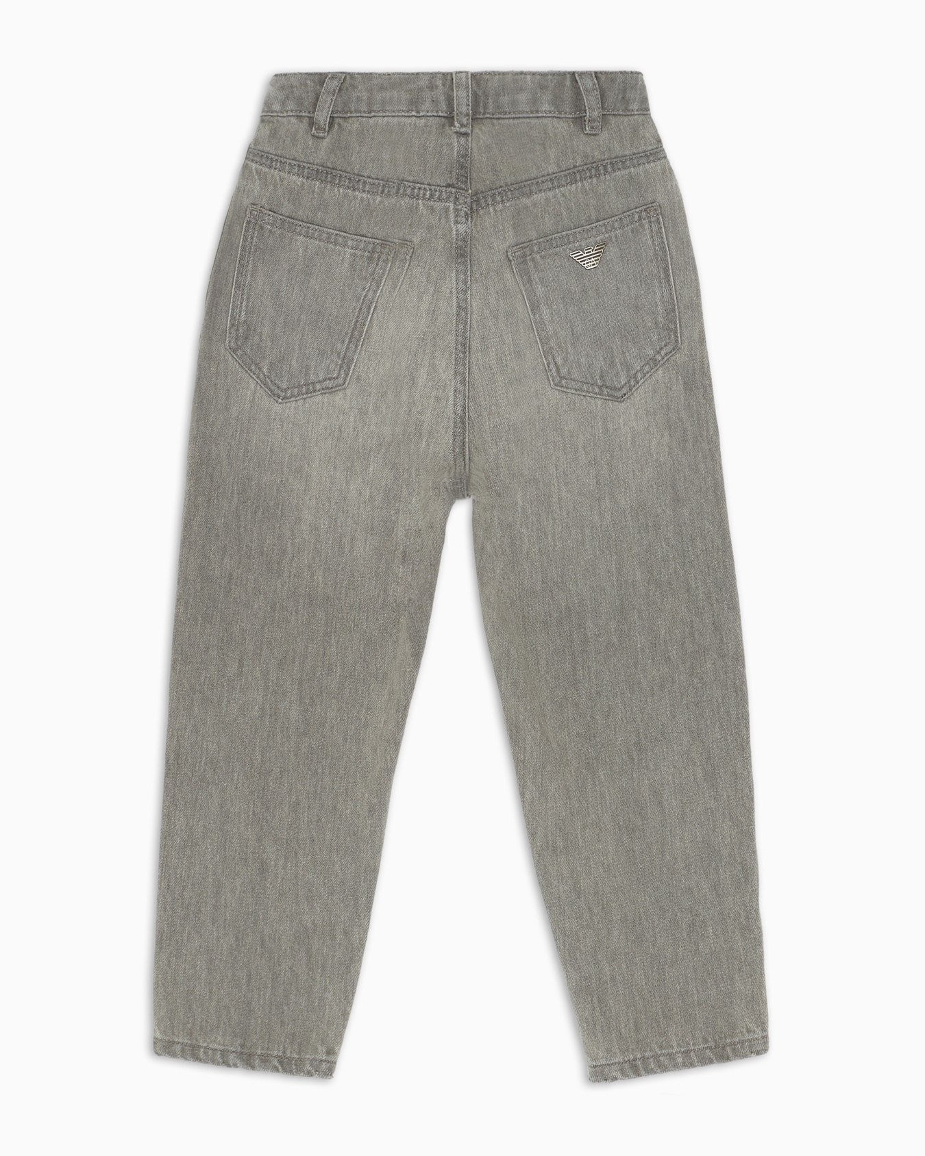 Oval-leg, ripped denim jeans Slide 2