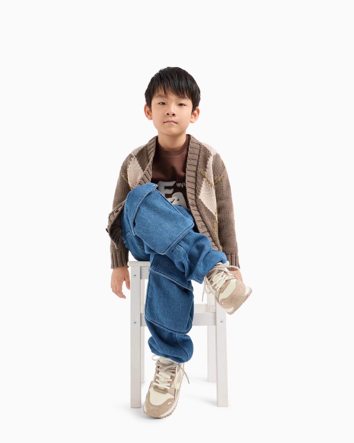 Jean cargo en denim mélangé à la viscose Diapositive 5