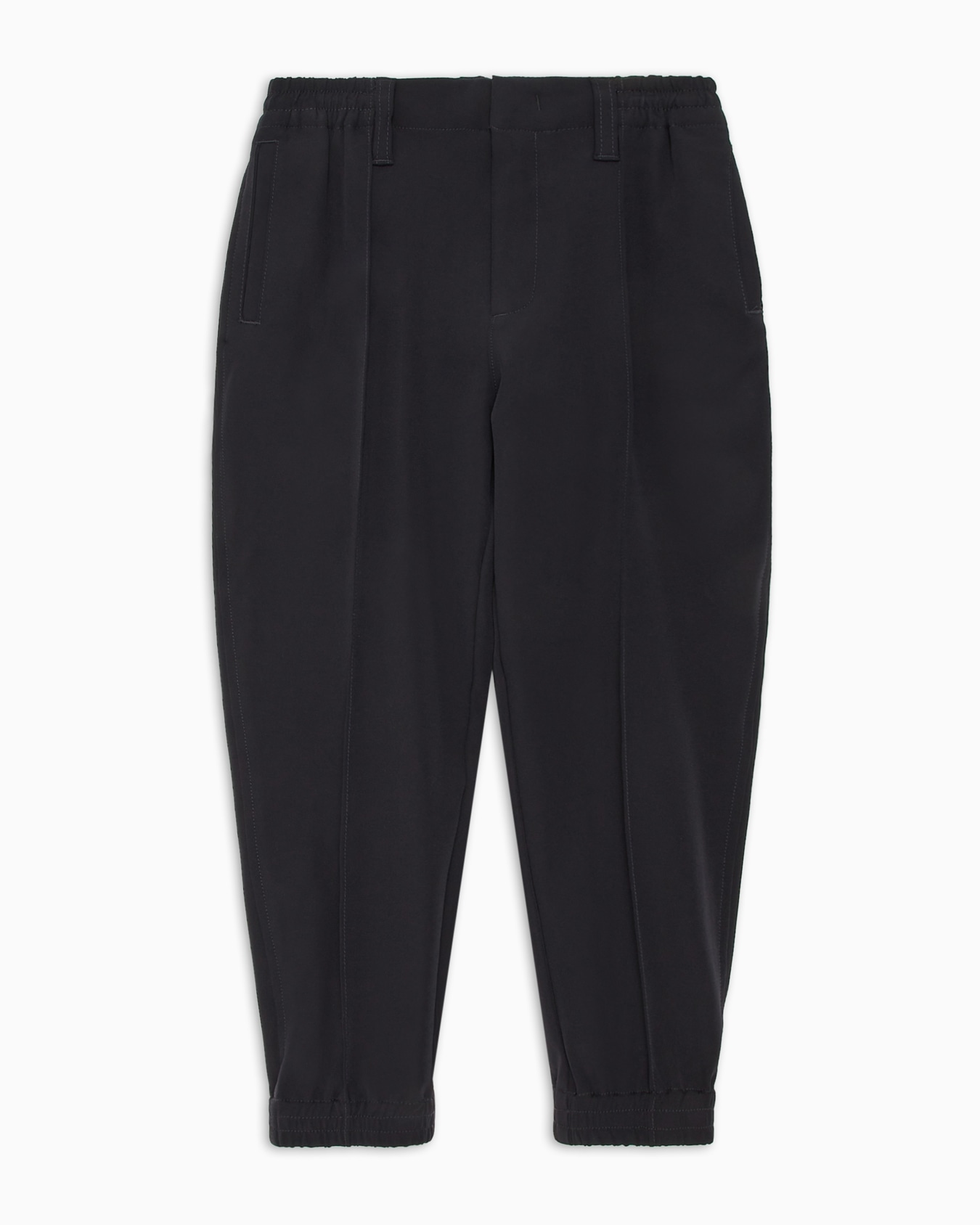 Pantalones de chándal en nailon de tacto suave con pliegues Diapositiva 0