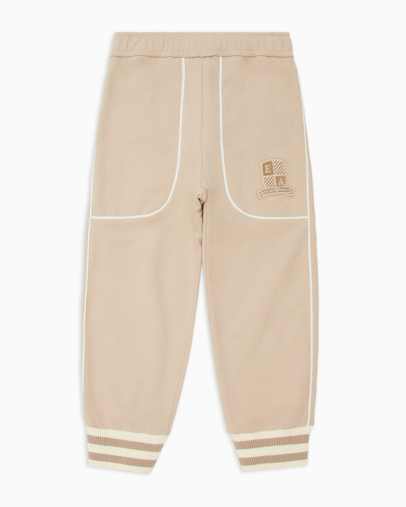 Pantalon de jogging coupe ample en jersey avec écusson blason logo Diapositive 0