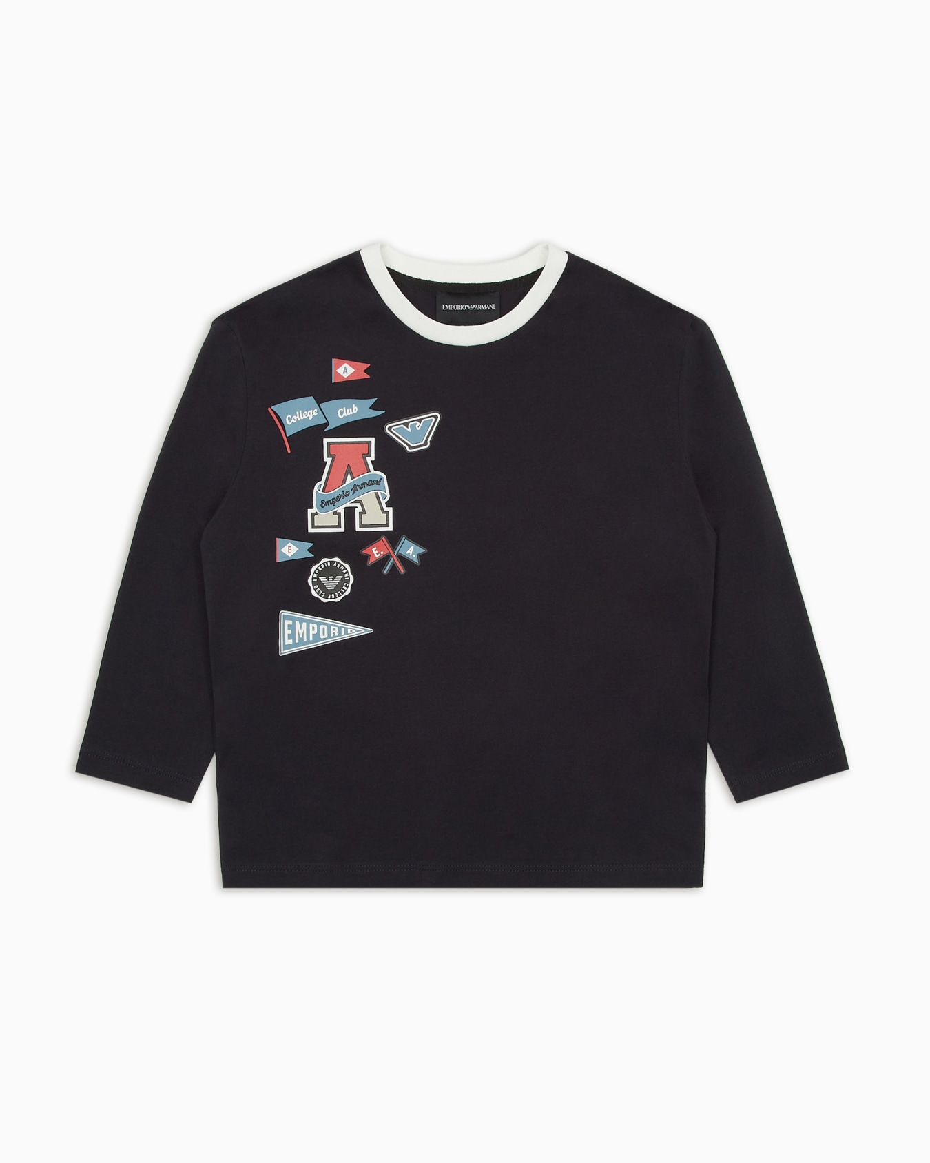 ASV oversized jersey jumper with preppy logo print Slide 0