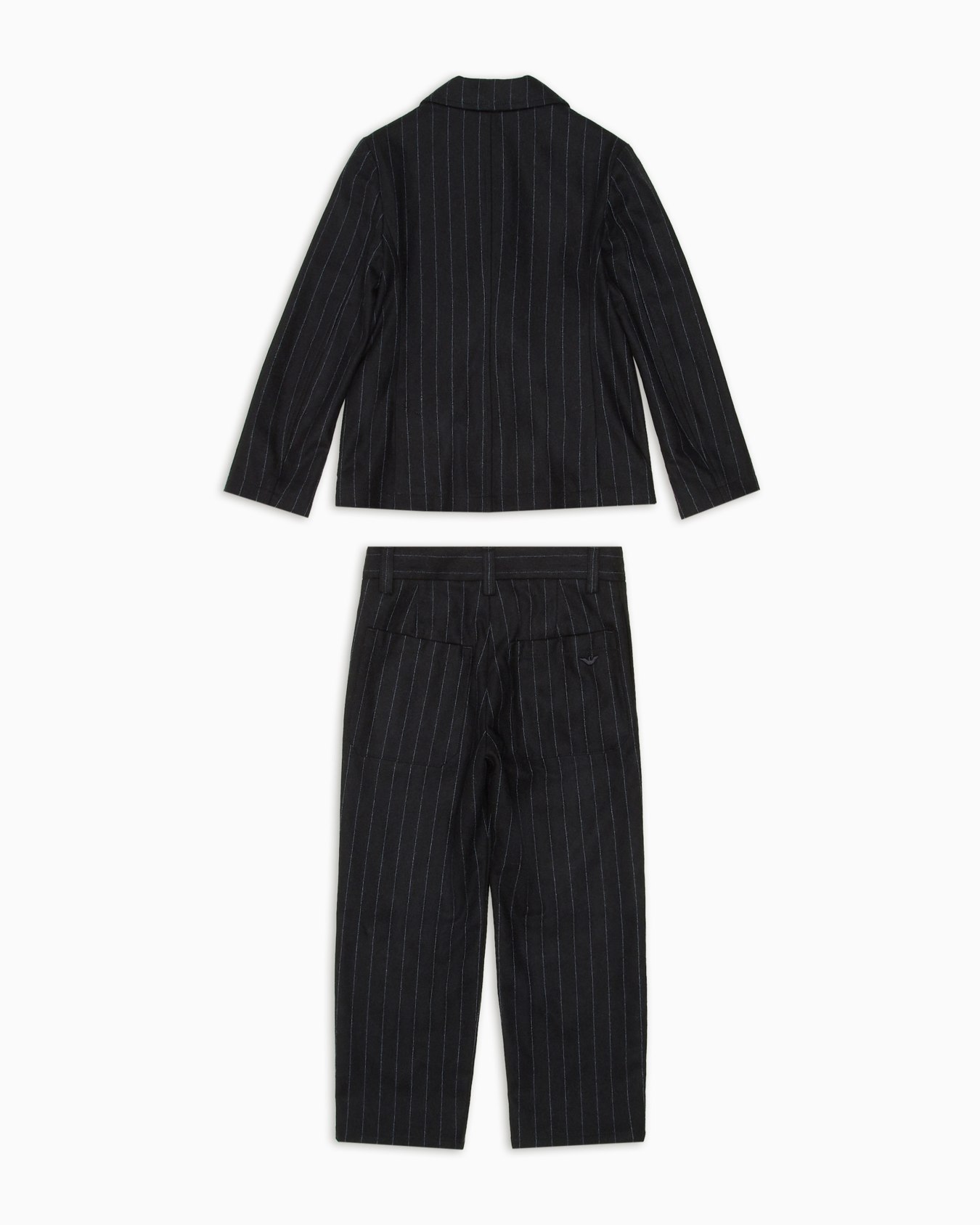 Pinstriped wool-blend, single-breasted suit Slide 2