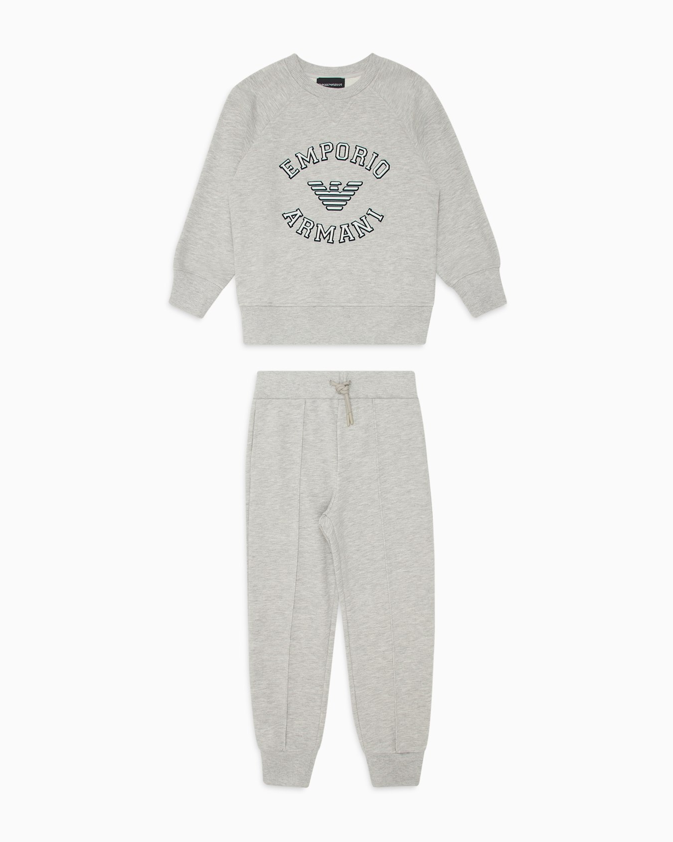Comfort-fit jersey tracksuit with oversized logo Slide 0