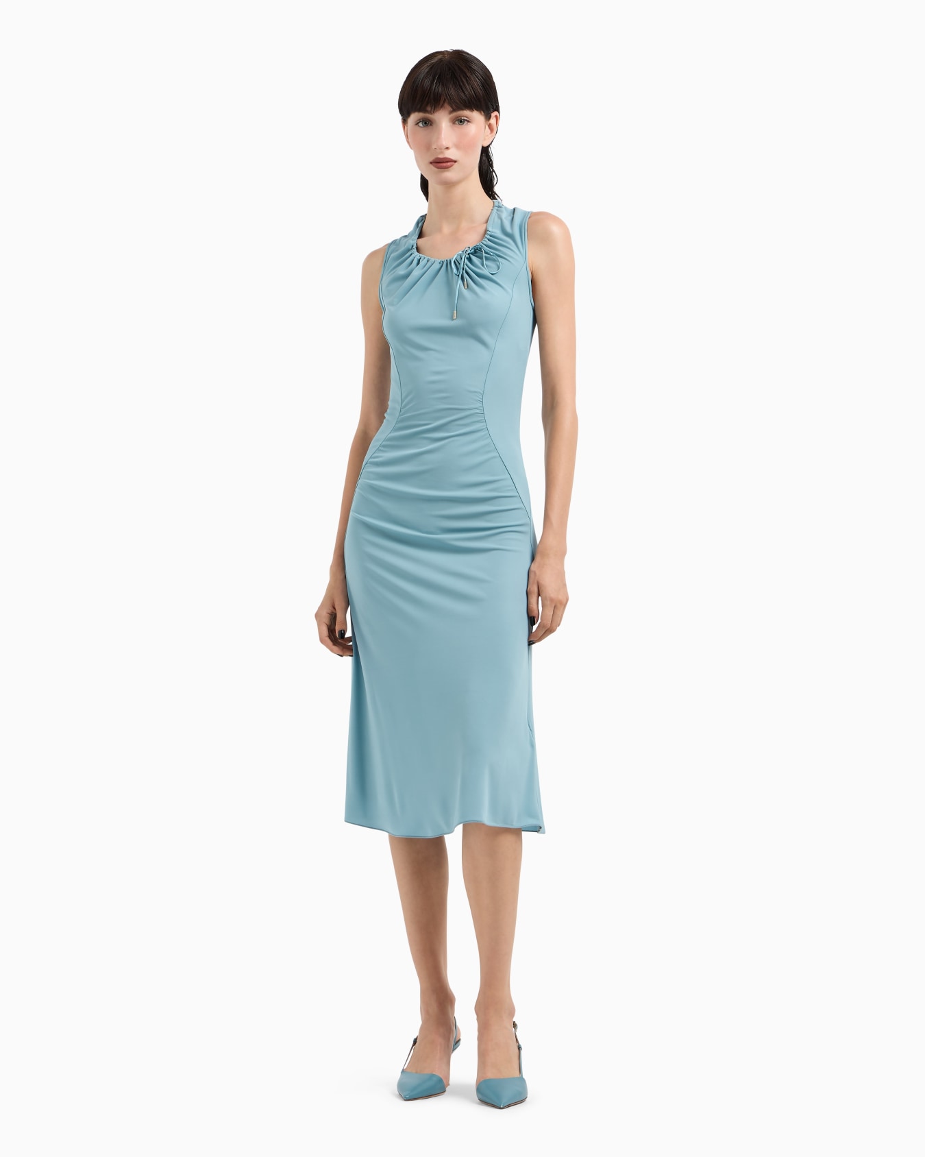 Robe mi-longue en jersey de viscose toucher crêpe ASV Diapositive 1