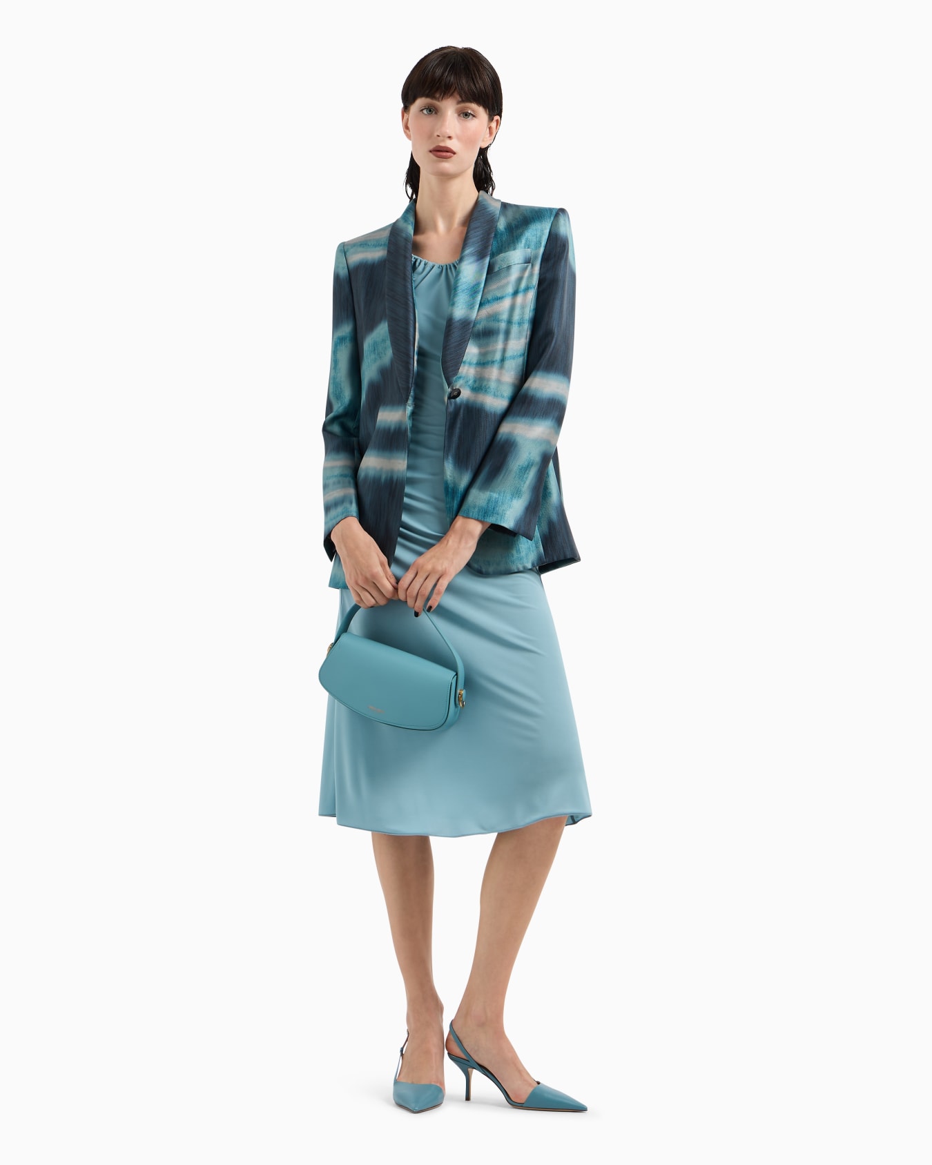 Robe mi-longue en jersey de viscose toucher crêpe ASV Diapositive 3