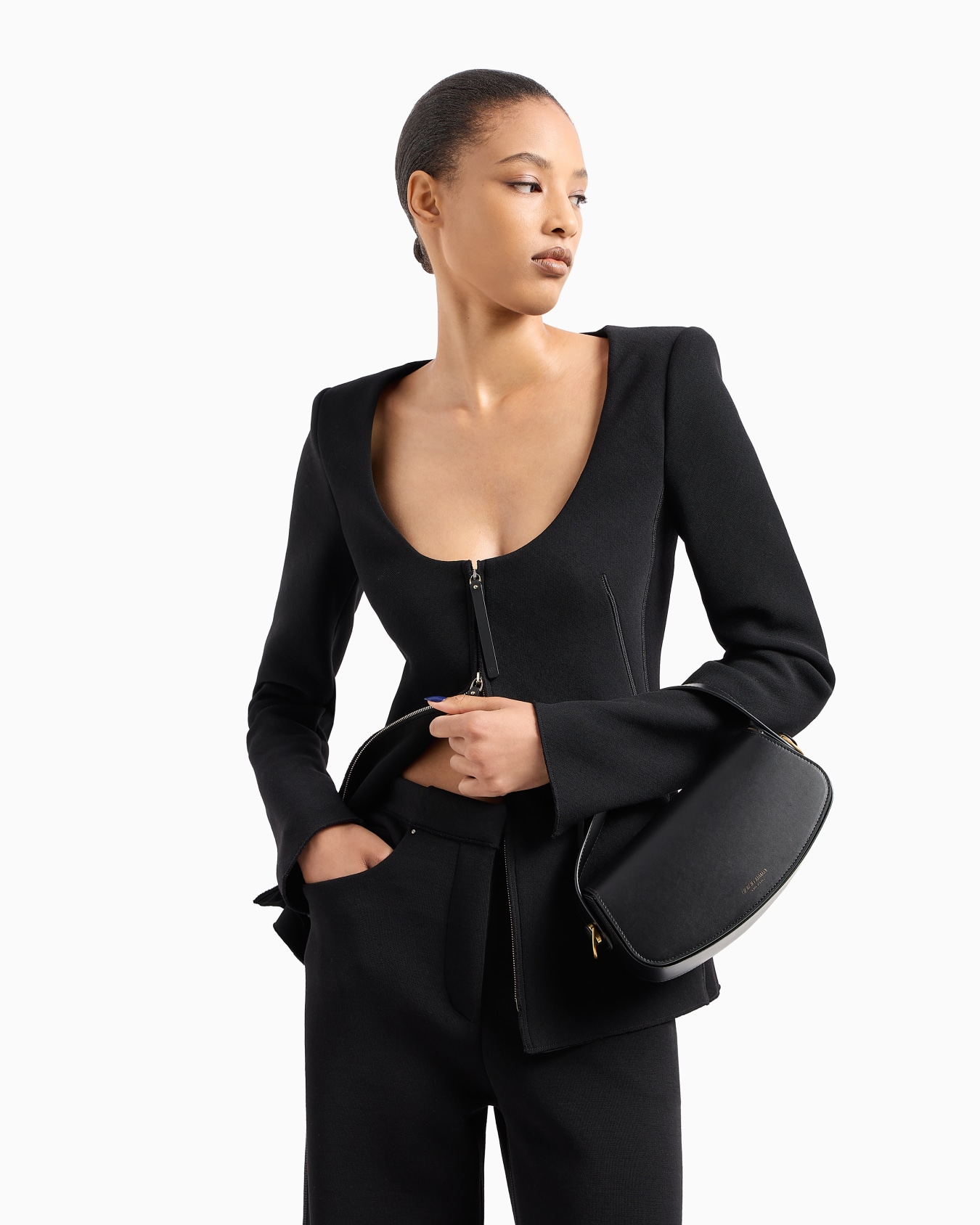ASV single-breasted jacket in virgin wool-blend double jersey Slide 6