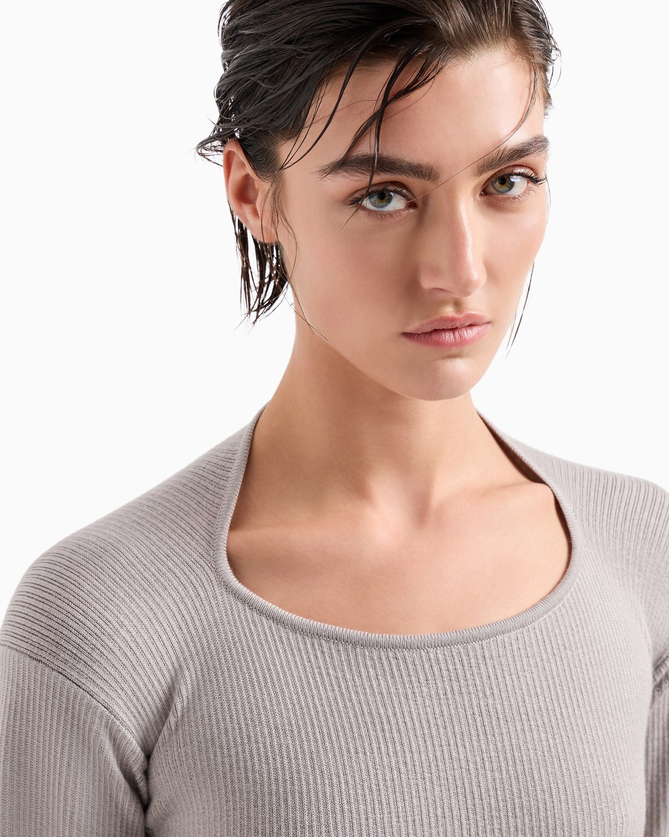 Ribbed viscose-and-wool jumper Slide 5