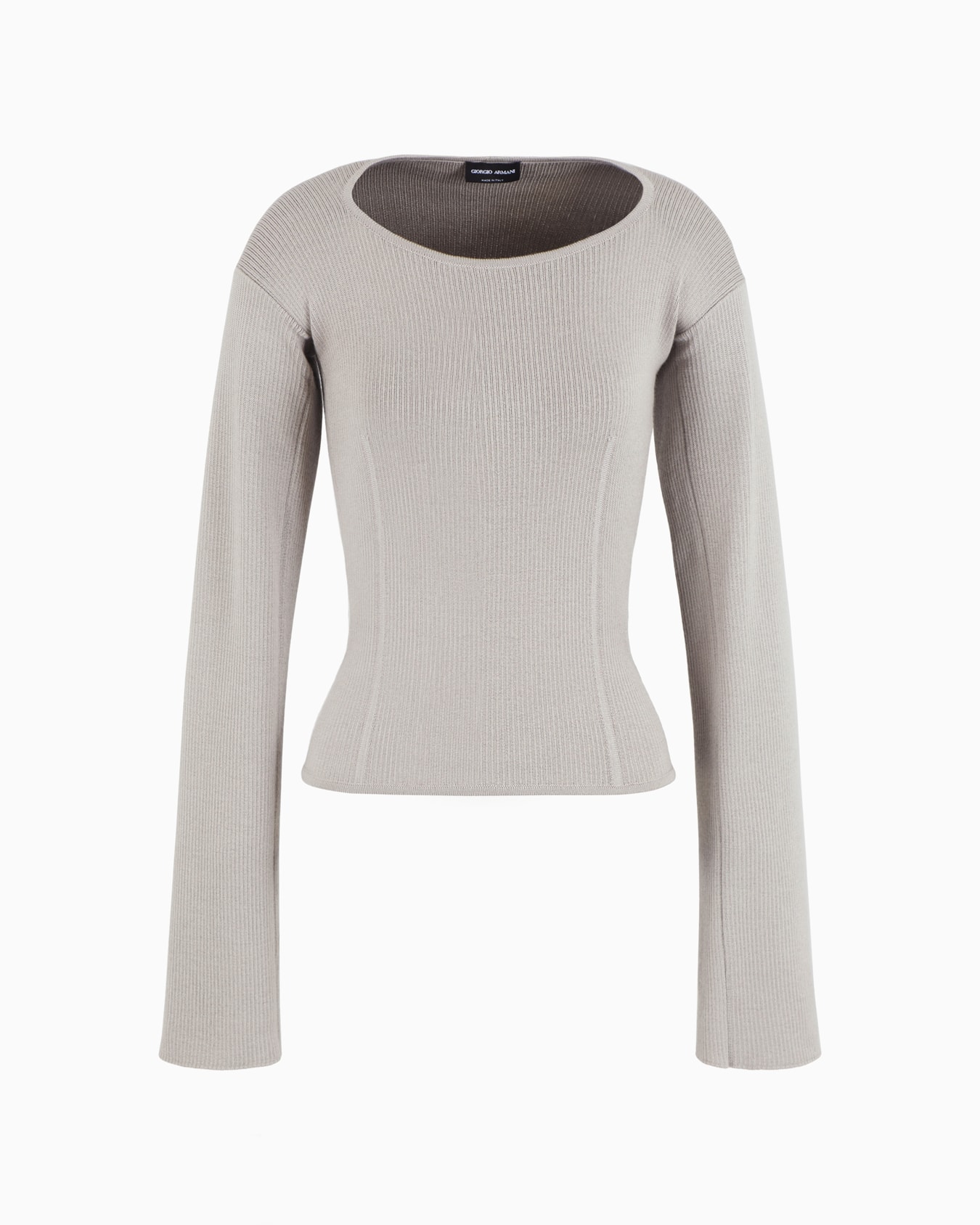 Ribbed viscose-and-wool jumper Slide 0
