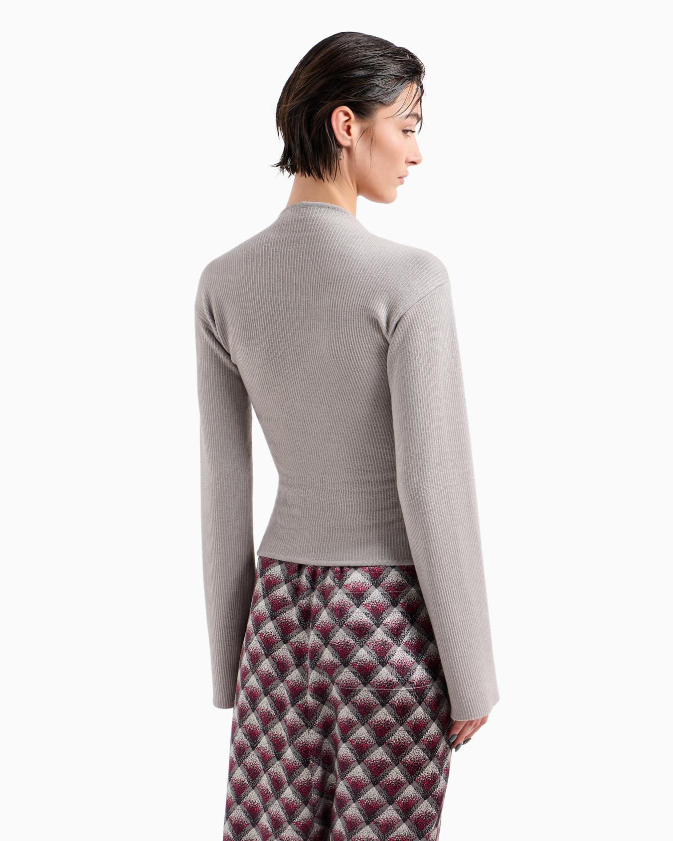 Ribbed viscose-and-wool jumper Slide 3