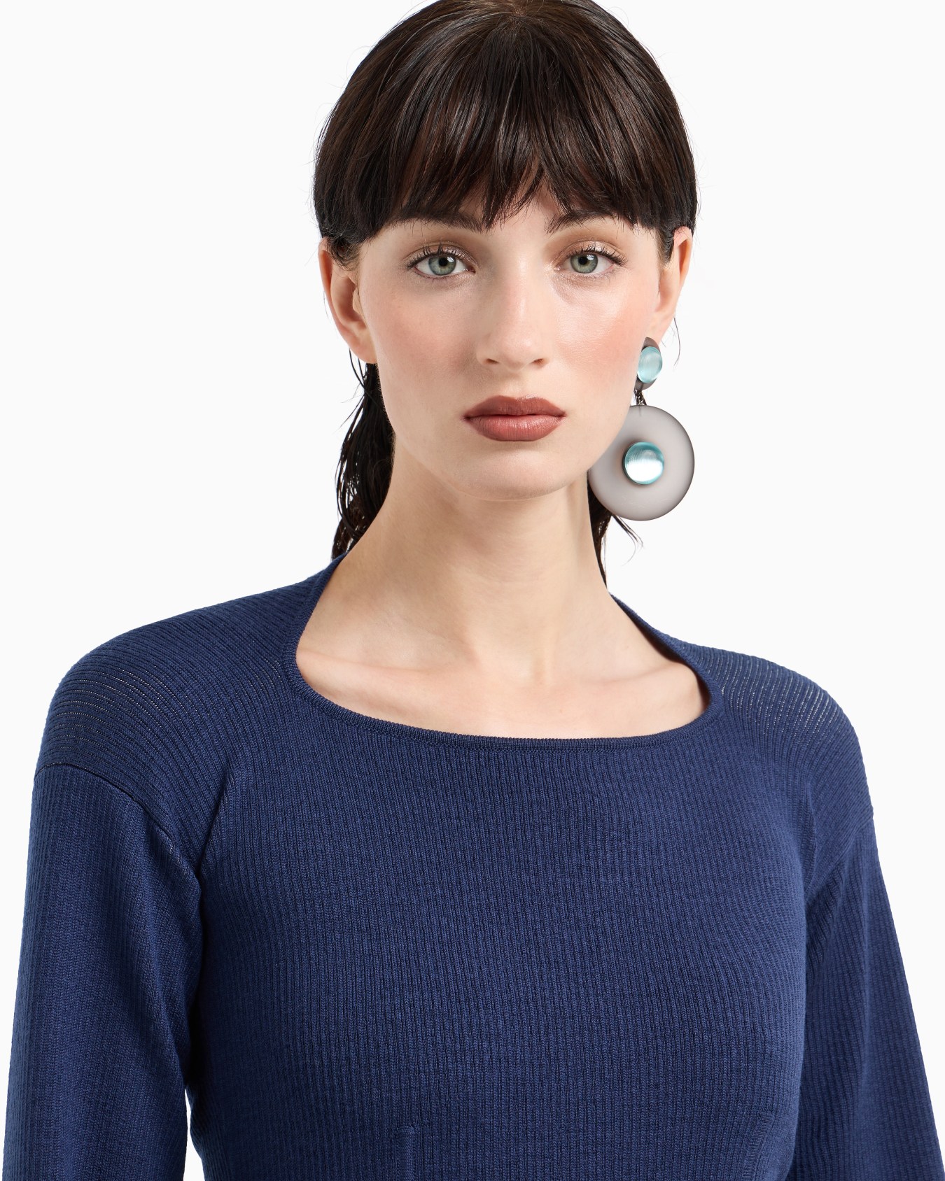 Ribbed viscose-and-wool jumper Slide 4