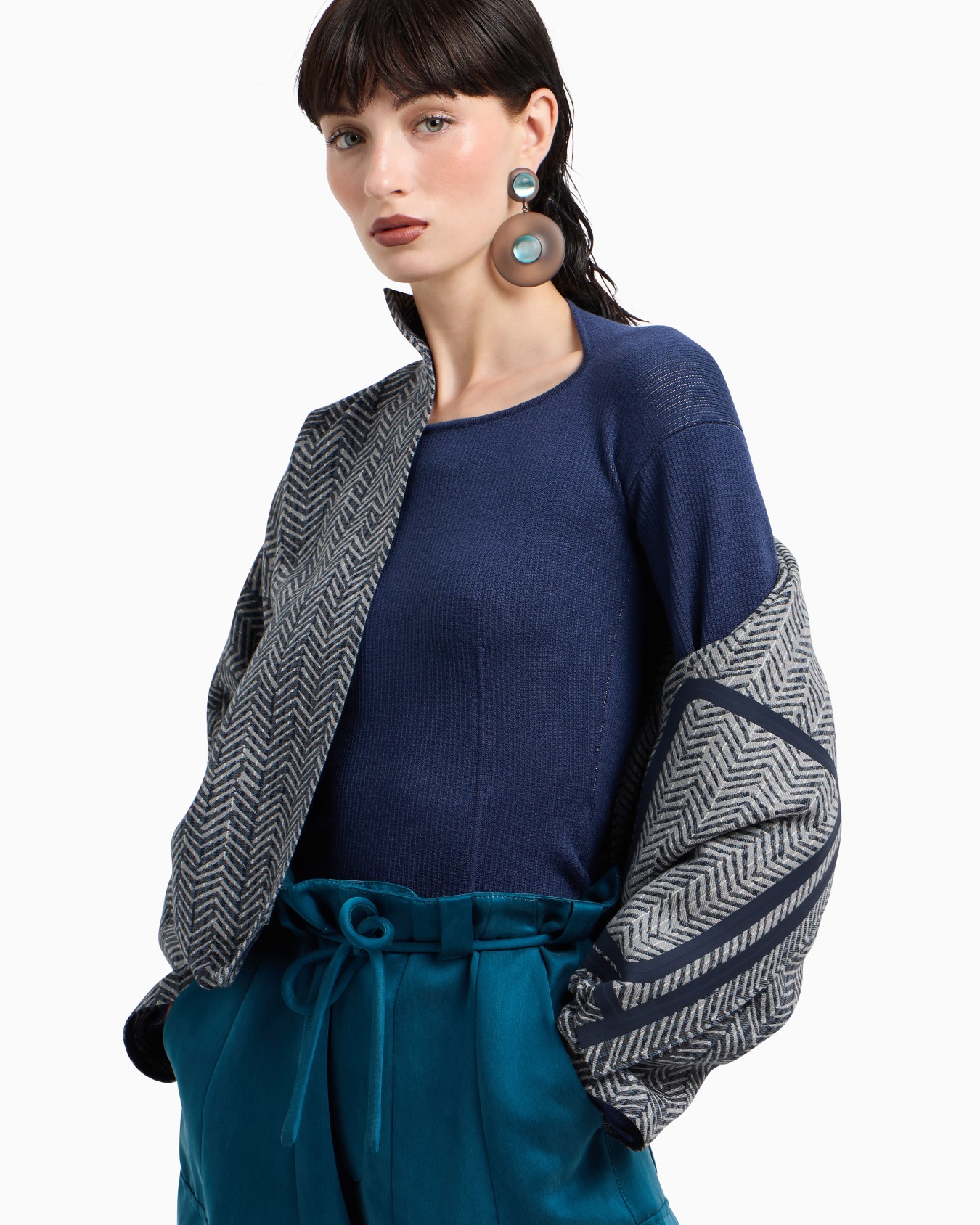 Ribbed viscose-and-wool jumper Slide 5
