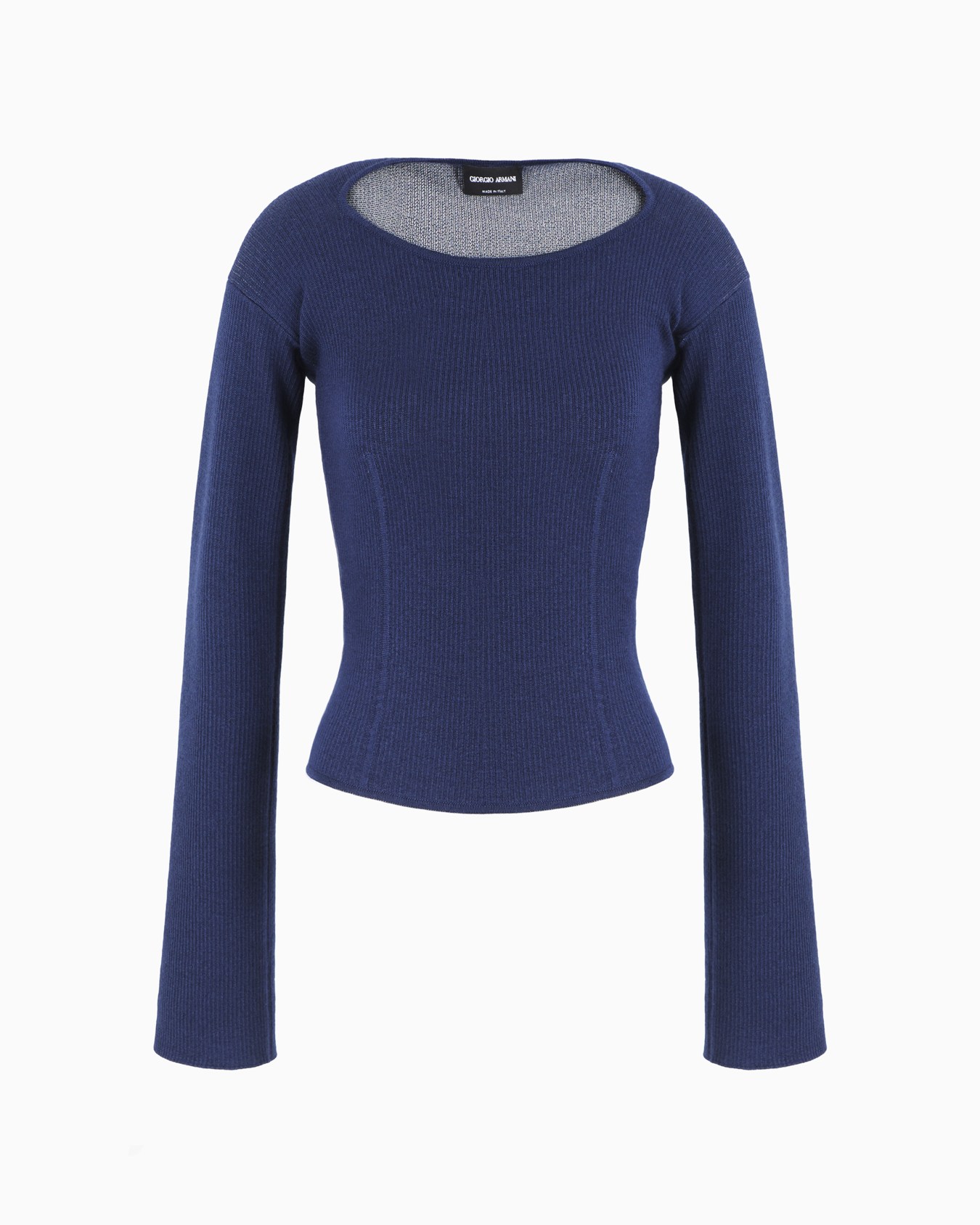 Ribbed viscose-and-wool jumper Slide 0