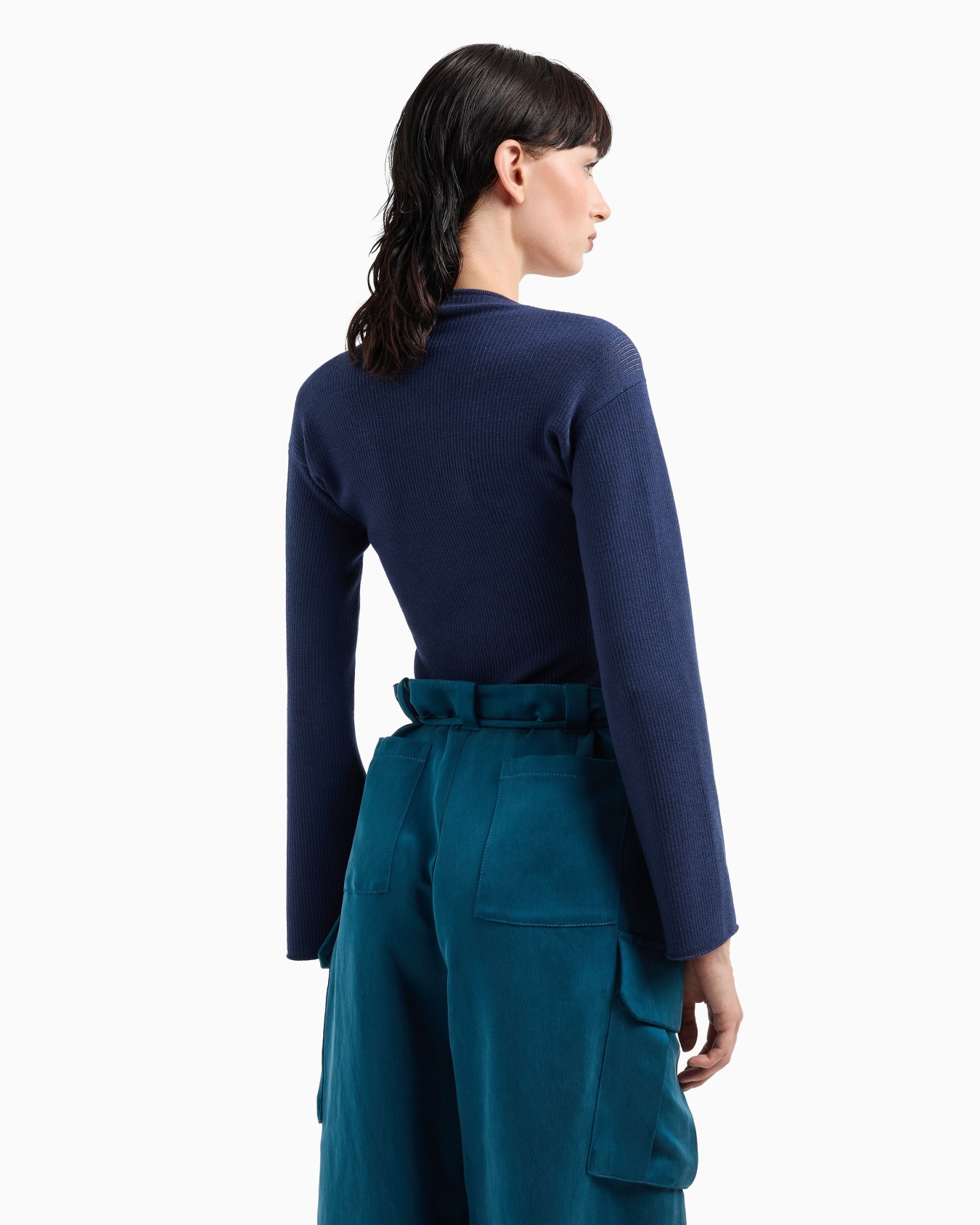 Ribbed viscose-and-wool jumper Slide 2
