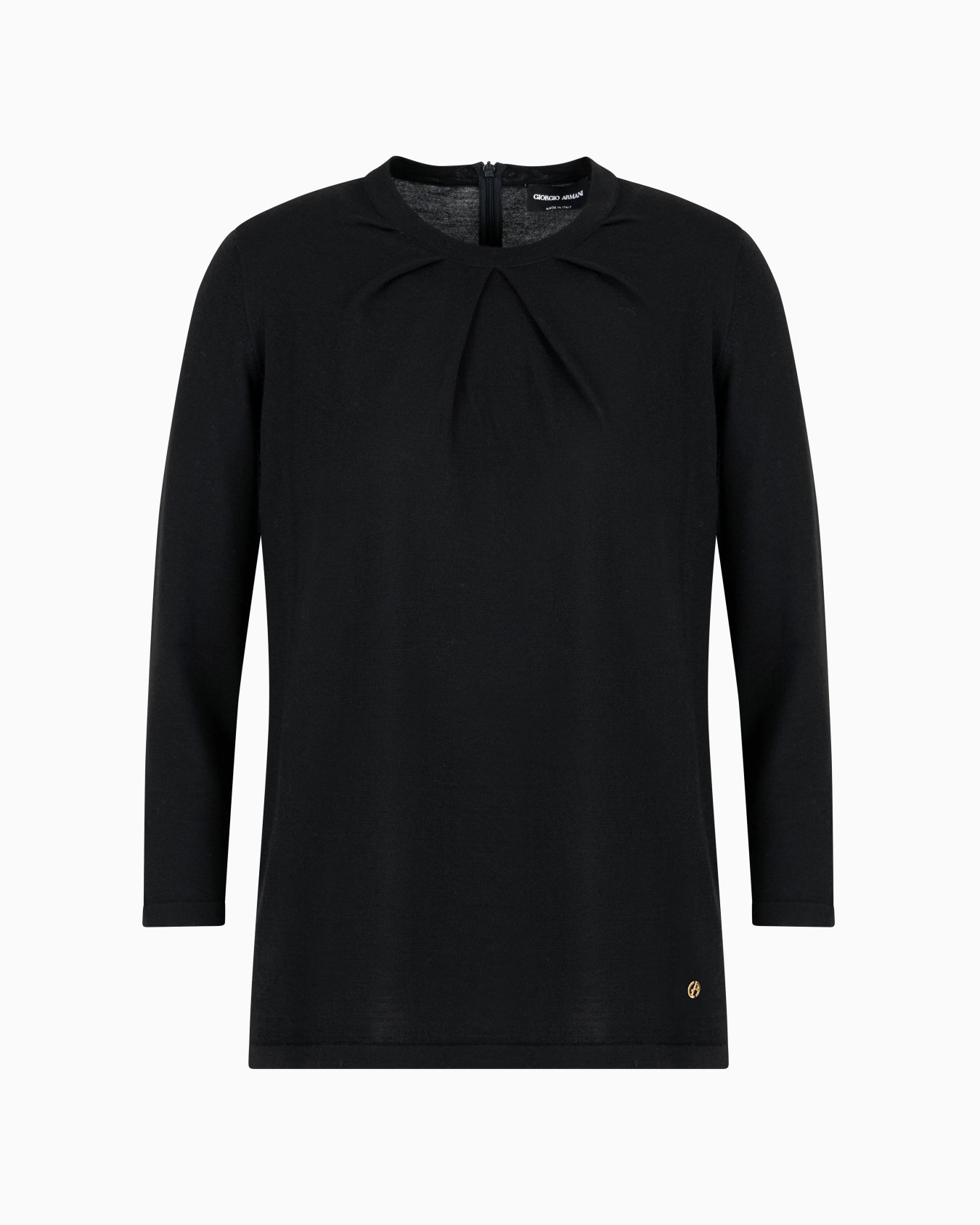 Virgin-wool, crew-neck jumper Slide 0