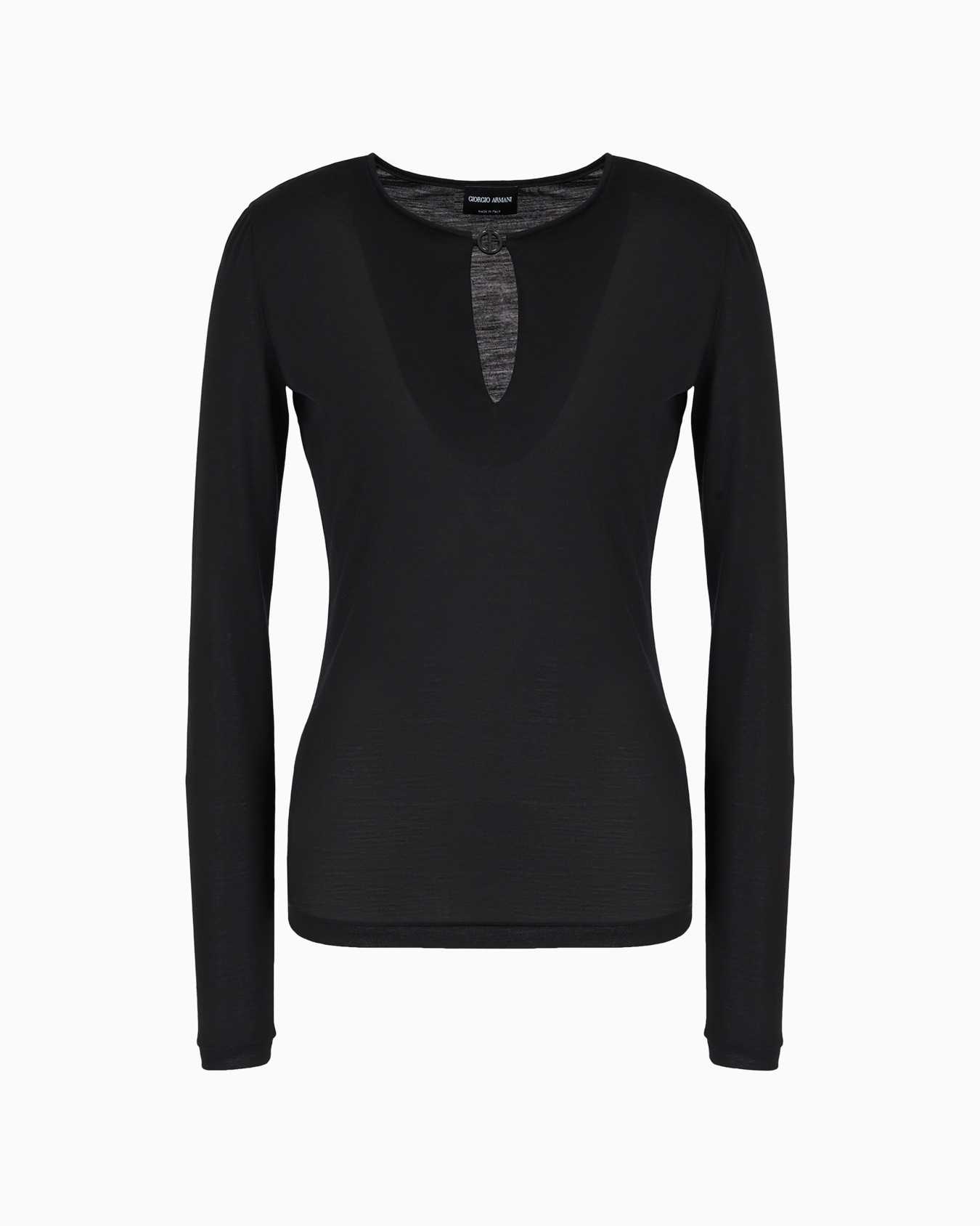 Wool jersey long-sleeved jumper Slide 0