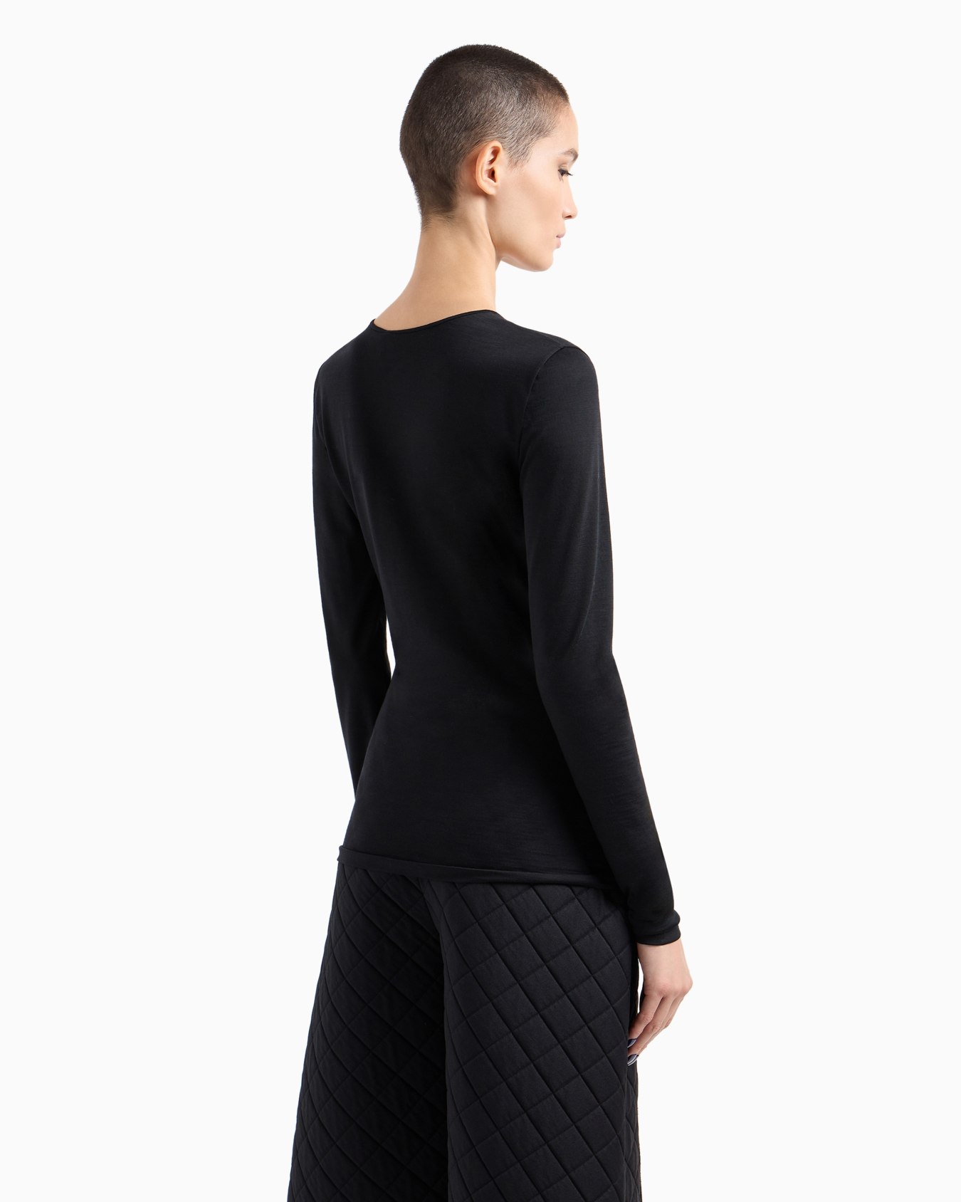 Wool jersey long-sleeved jumper Slide 3
