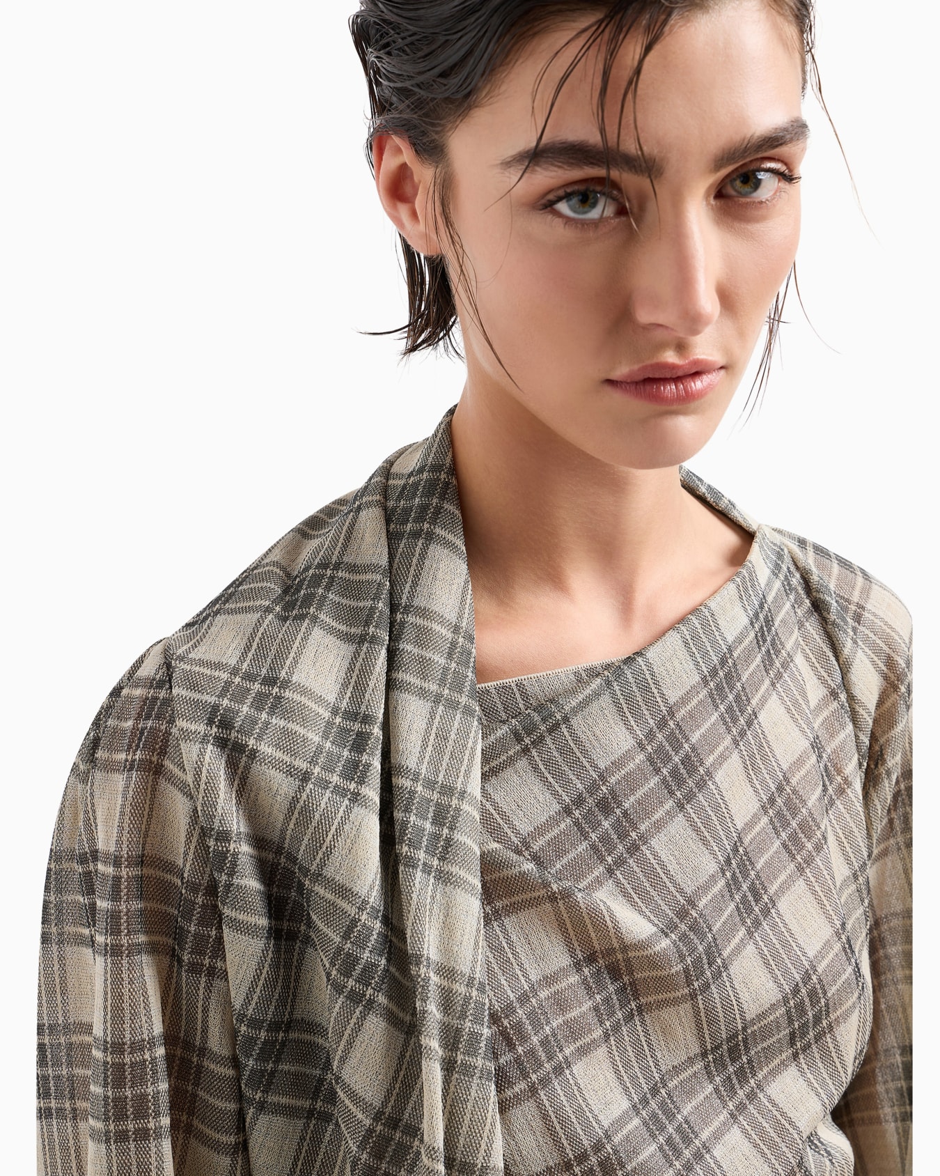 Maglia in jersey jacquard di seta e cotone Slide 5