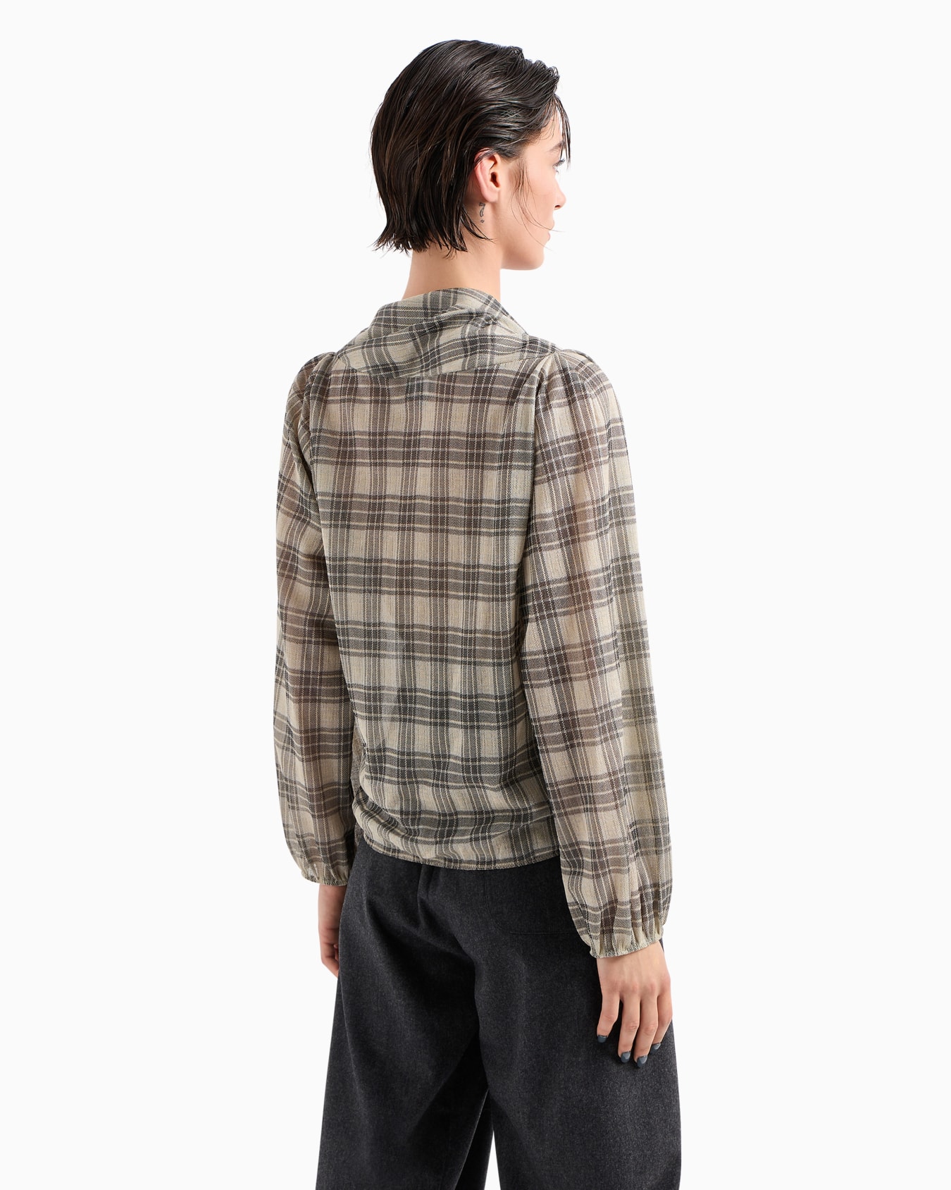 Maglia in jersey jacquard di seta e cotone Slide 3