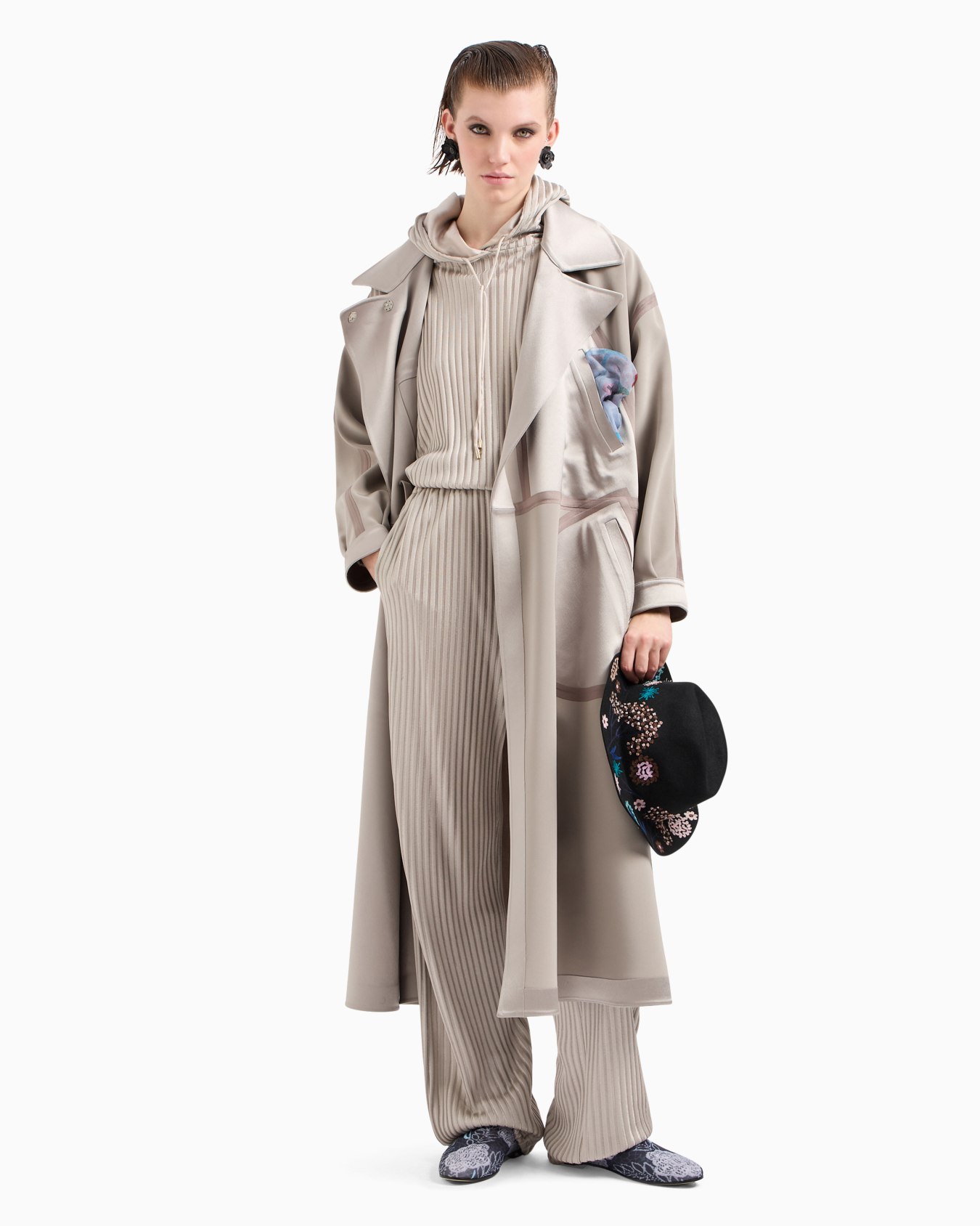 Pantaloni jogger in jersey jacquard di viscosa ASV Slide 4