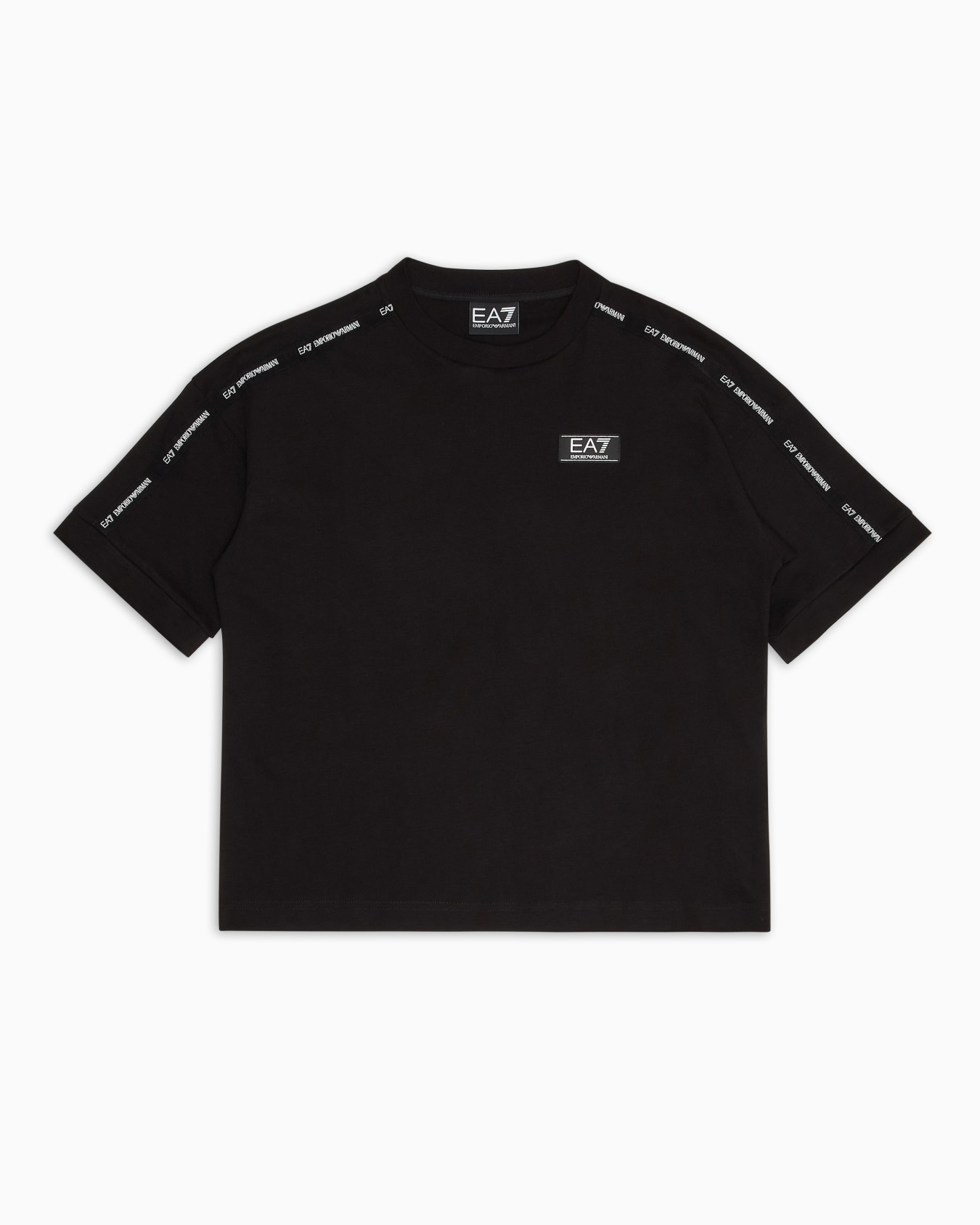 Logo Series Boy cotton crew-neck T-shirt Slide 0