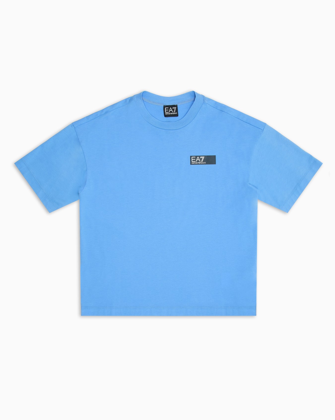 Logo Series Boy cotton crew-neck T-shirt Diapositiva 0