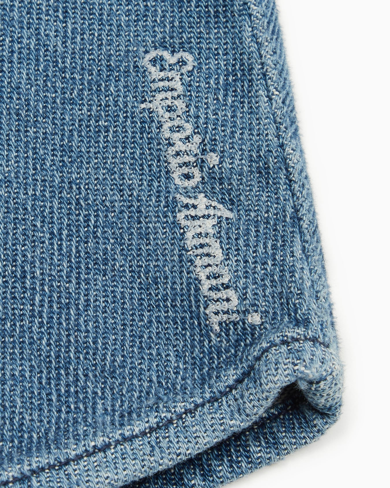 Jeans aus Stretch-Denim mit Logo-Stickerei Folie 1