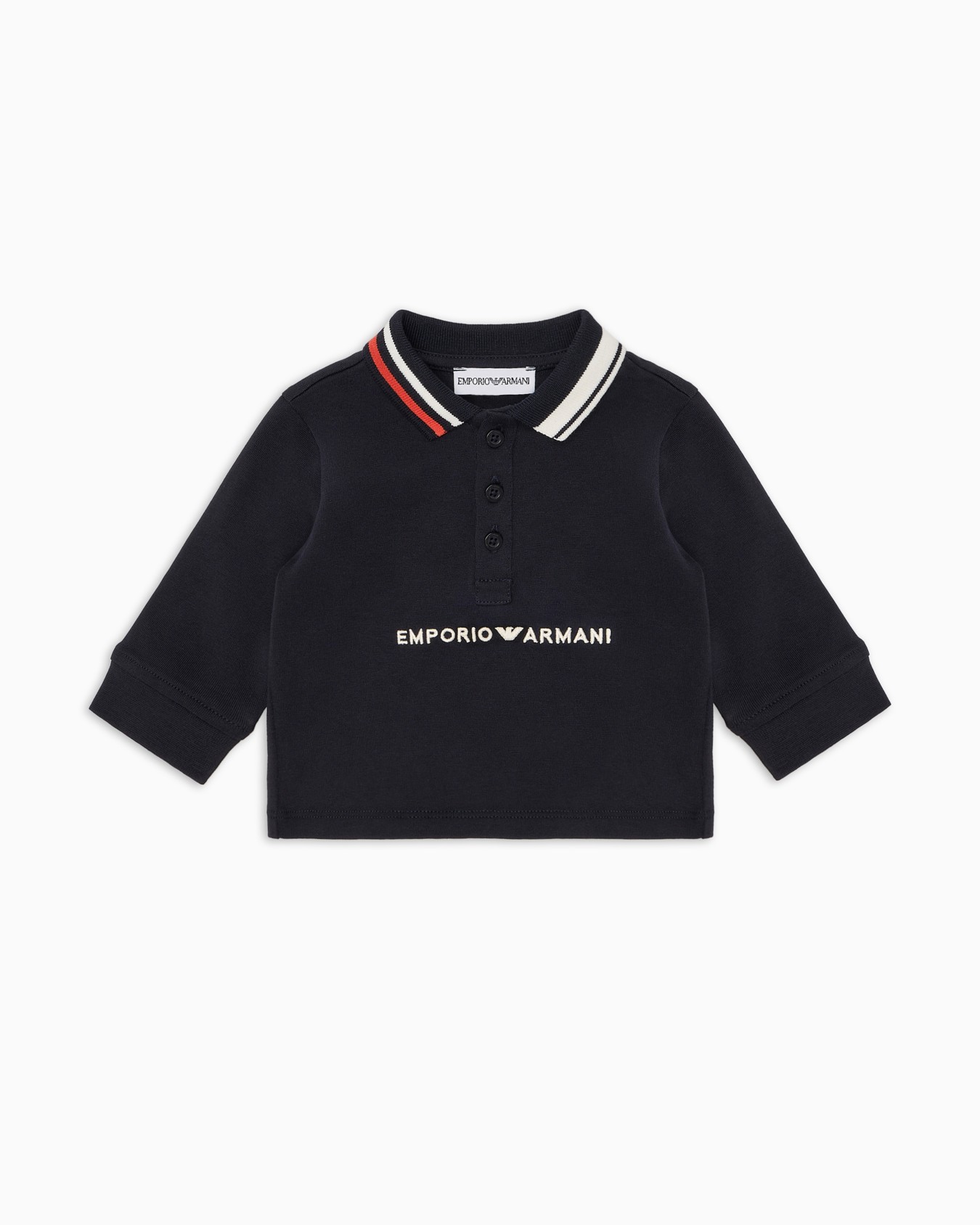 Heavy jersey polo shirt with logo embroidery Slide 0