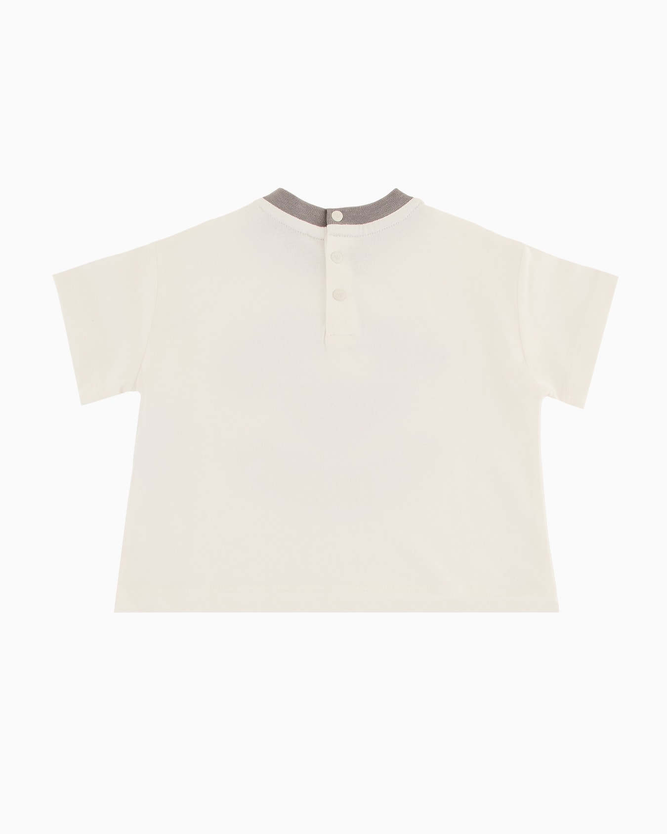 T-shirt in jersey con ricamo maxi logo ASV Slide 2