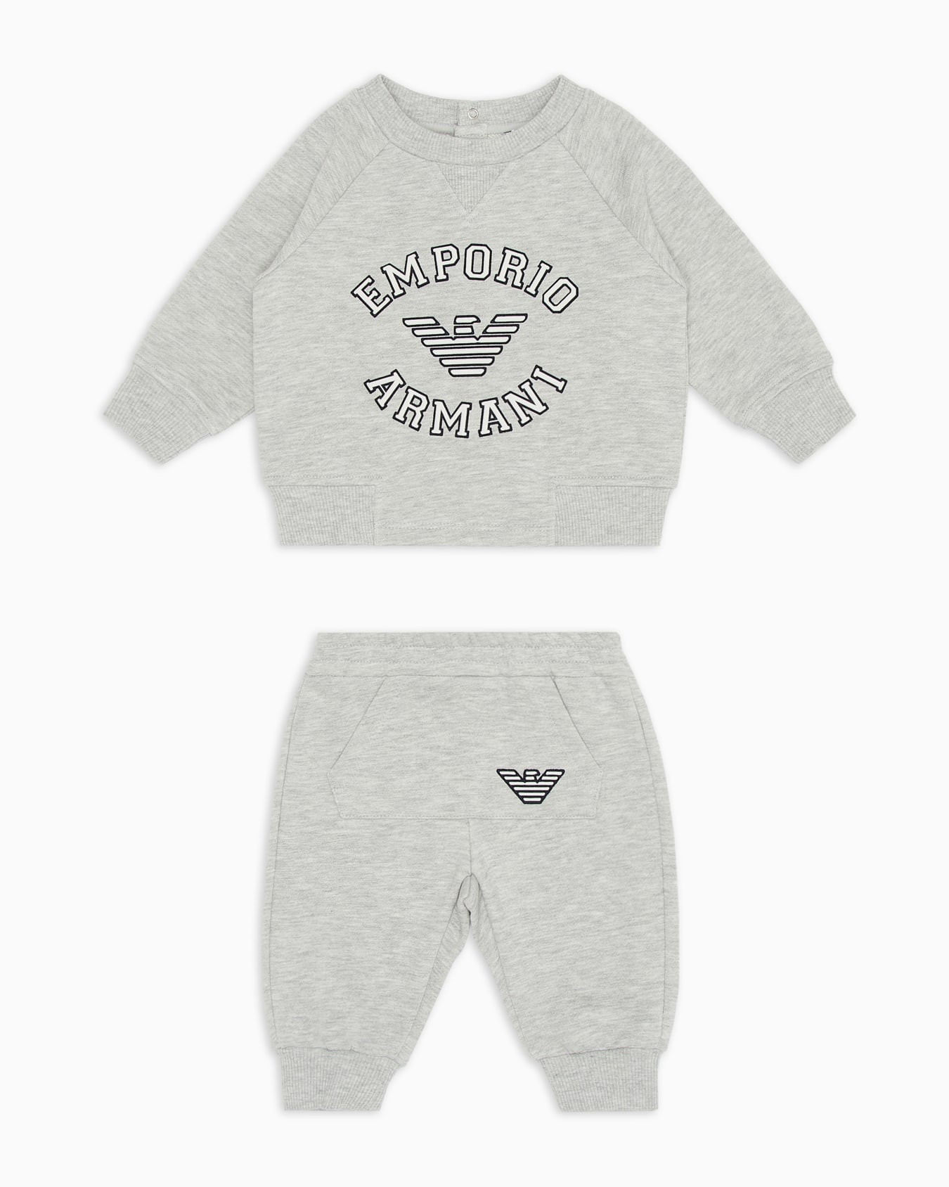 Jersey tracksuit with oversized logo Slide 0
