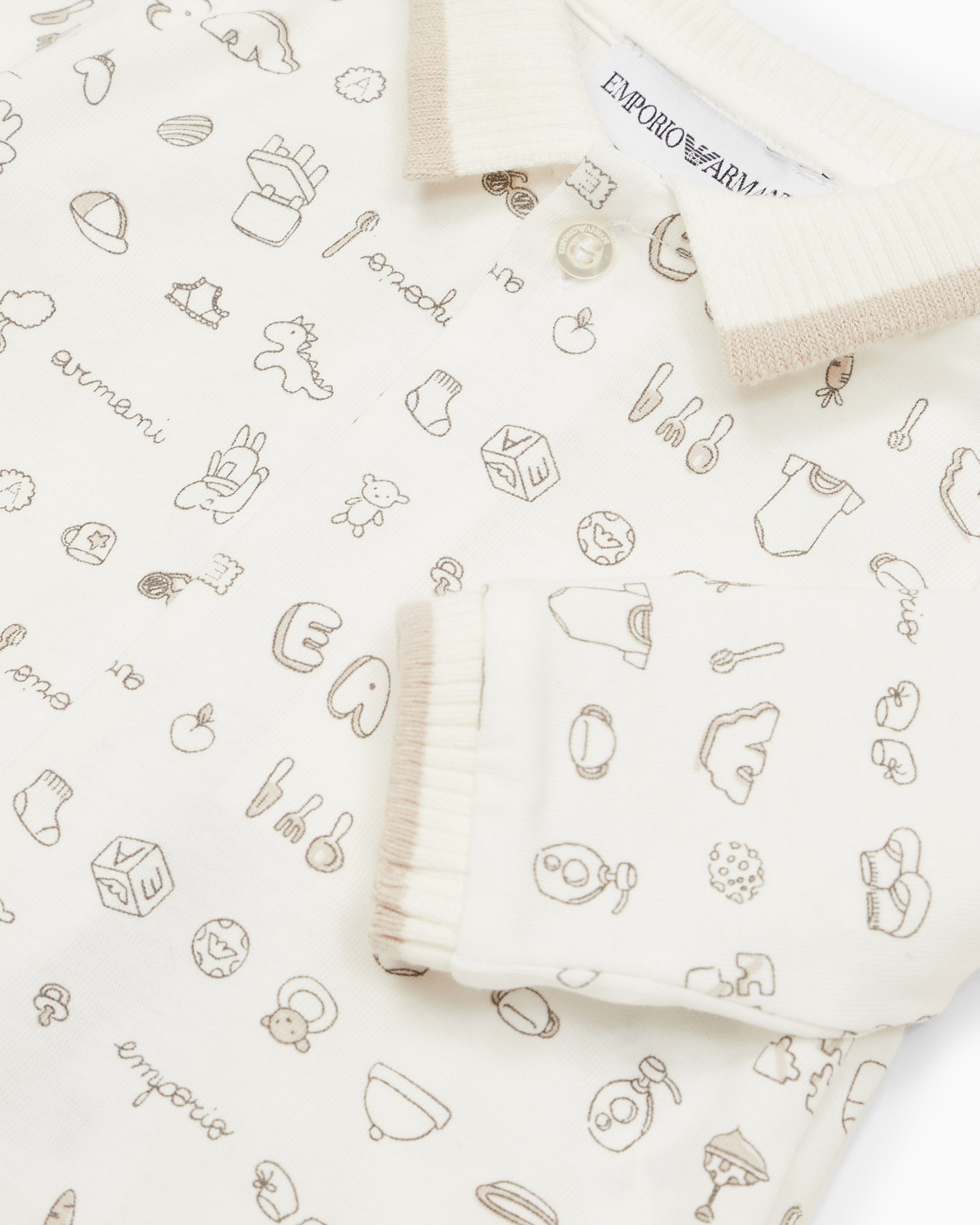 Strampler aus Jersey mit Tendresse-Print Folie 1