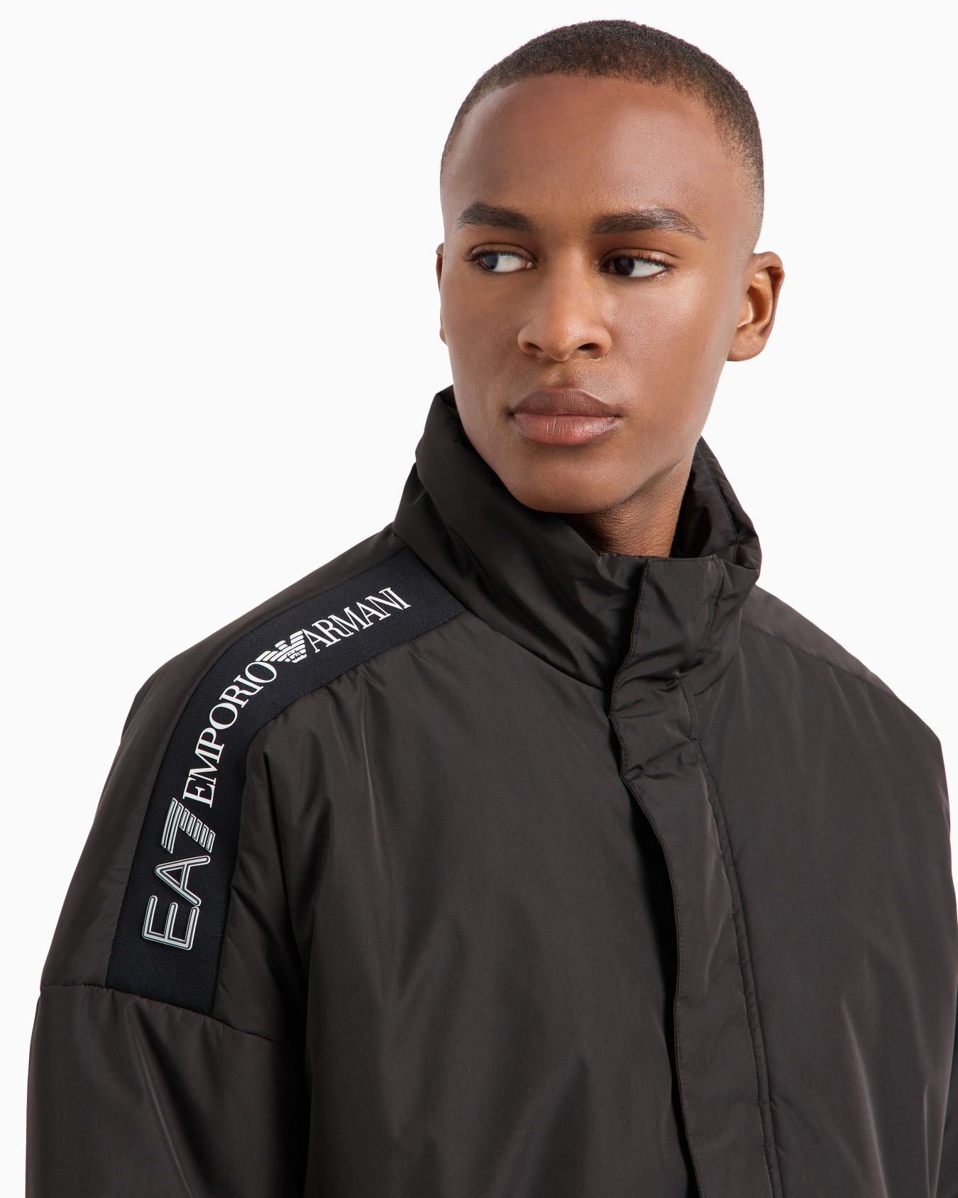 Logo Series technical fabric padded bomber Slide 5