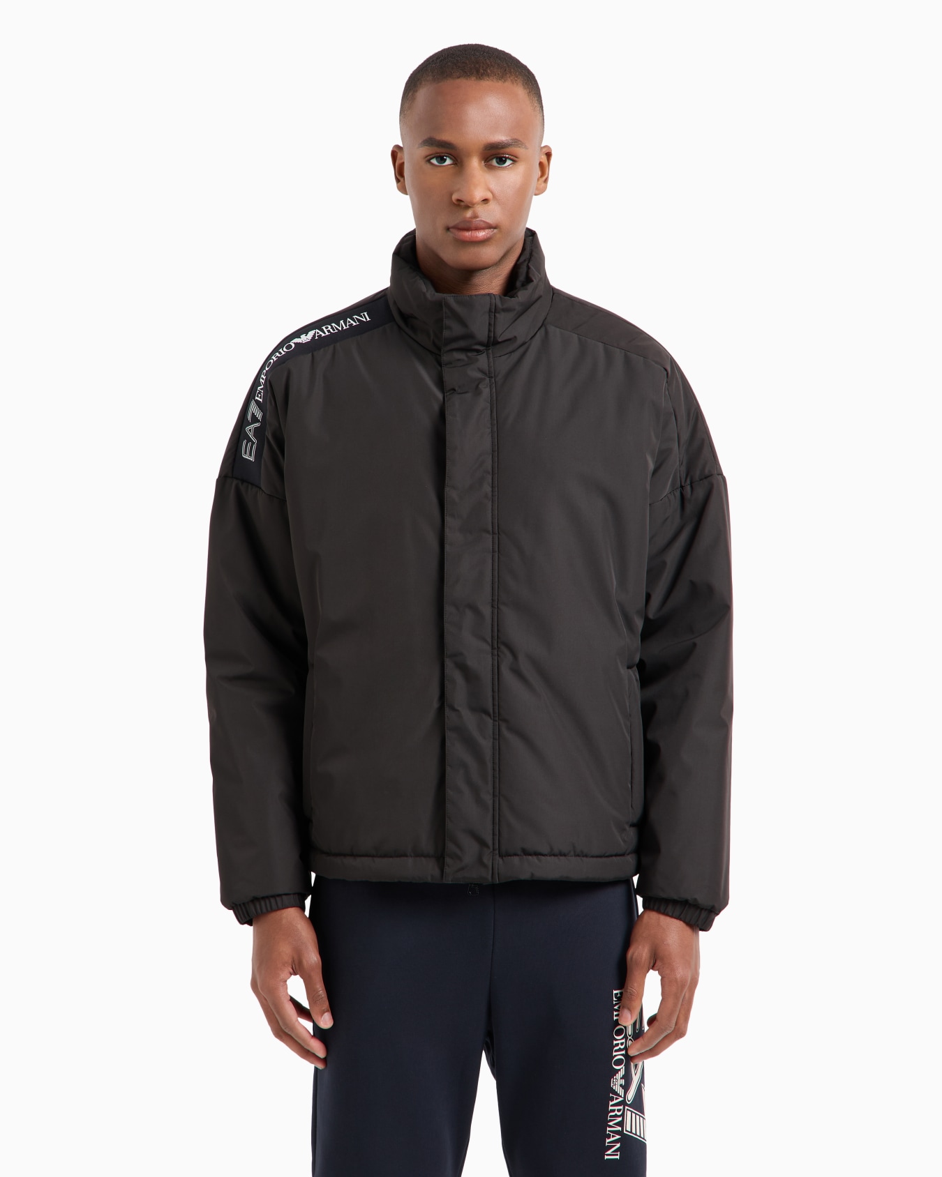 Logo Series technical fabric padded bomber Slide 2