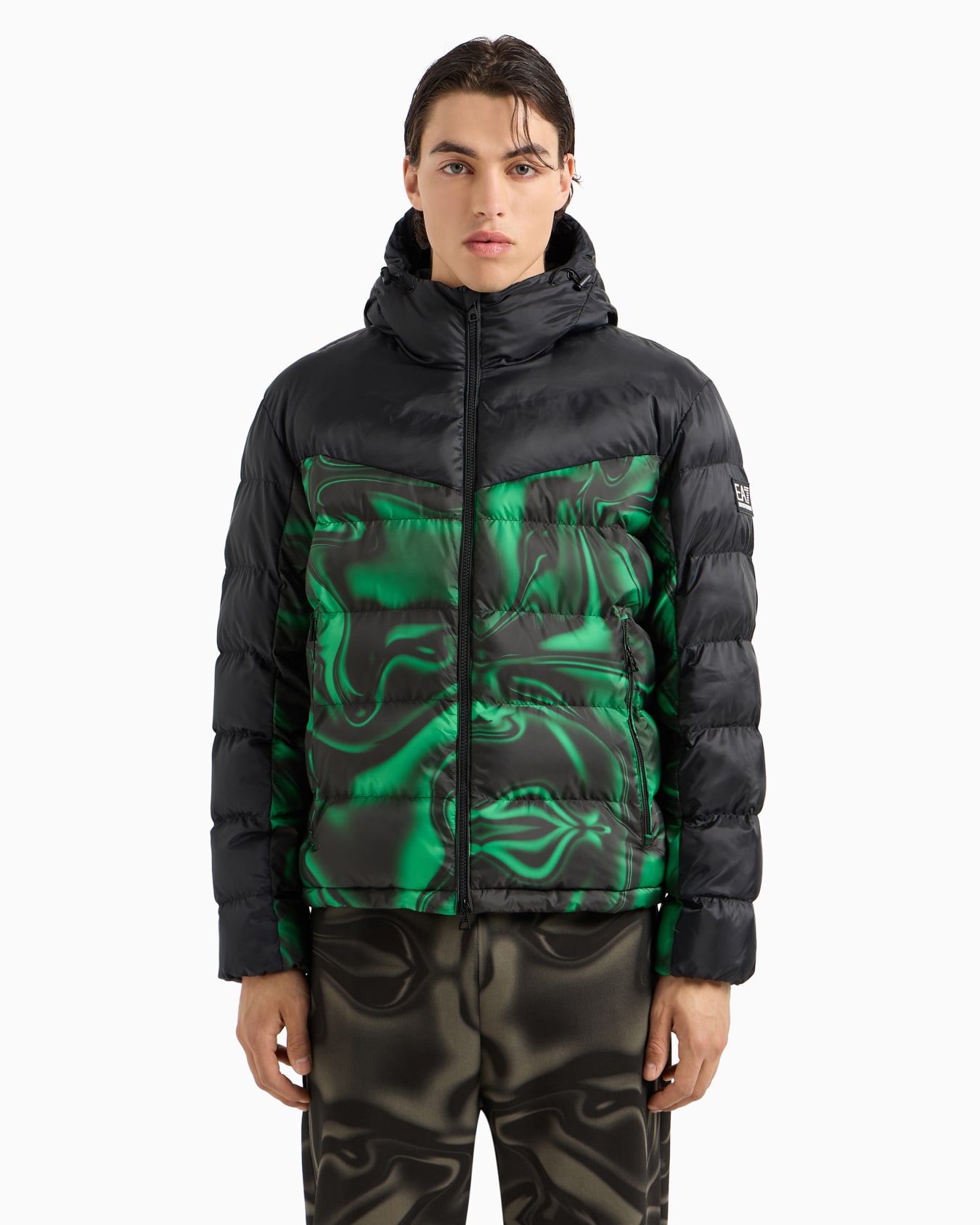 Padded bomber with hood  Slide 1