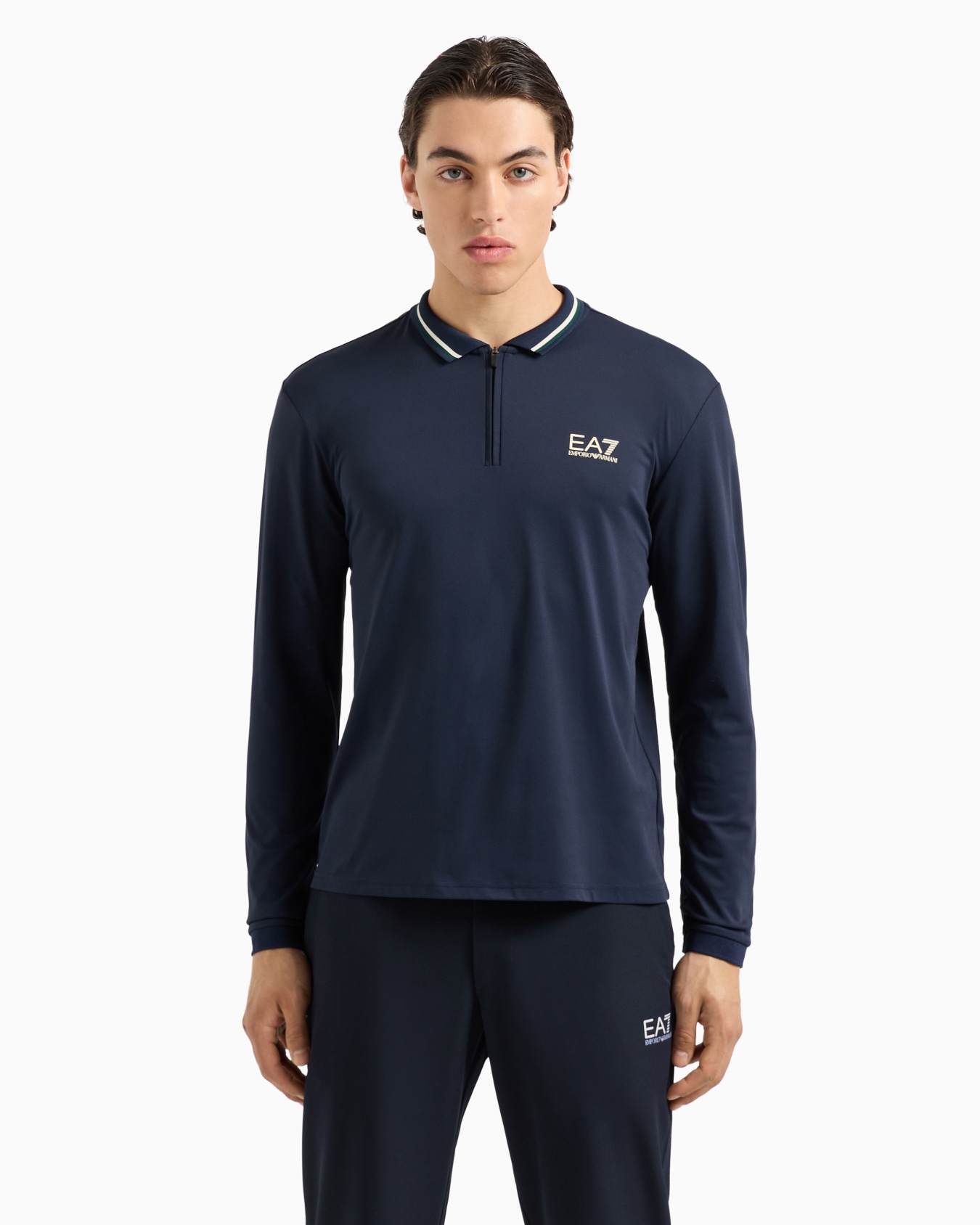 Golf Pro long-sleeved polo shirt in VENTUS7 technical fabric Slide 1