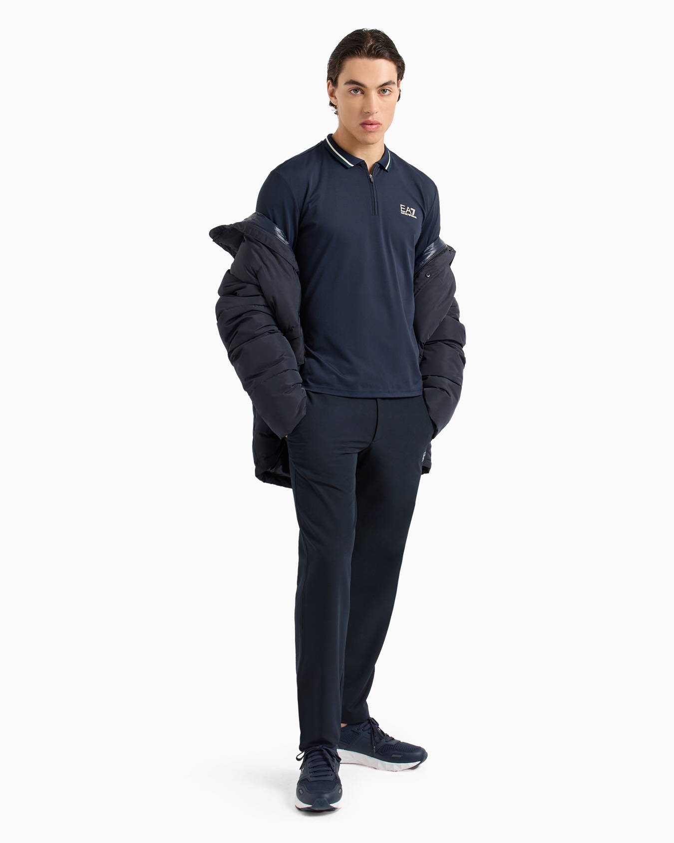 Golf Pro long-sleeved polo shirt in VENTUS7 technical fabric Slide 3