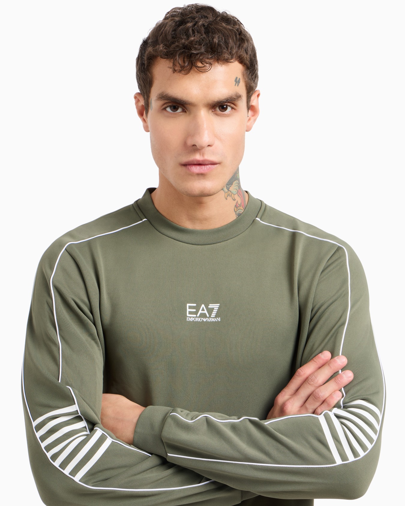 Core Identity technical-fabric crew-neck sweatshirt Slide 4