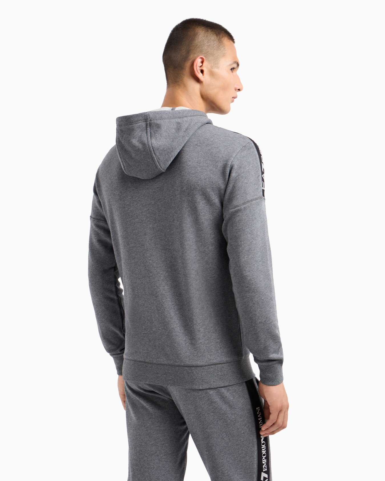 Logo Series hooded cotton sweatshirt Slide 2
