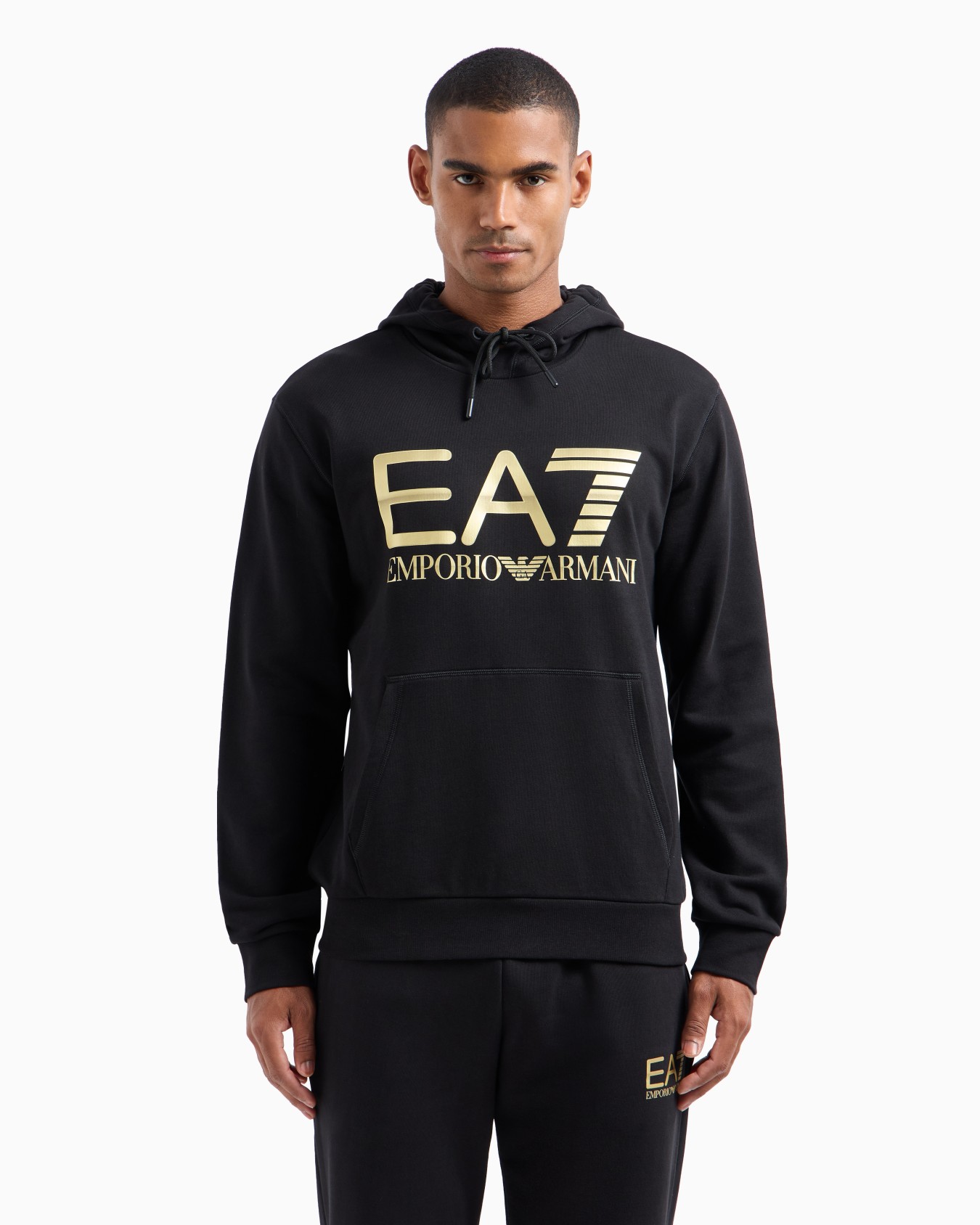 Sweat-shirt à capuche Logo Series en coton  Diapositive 1