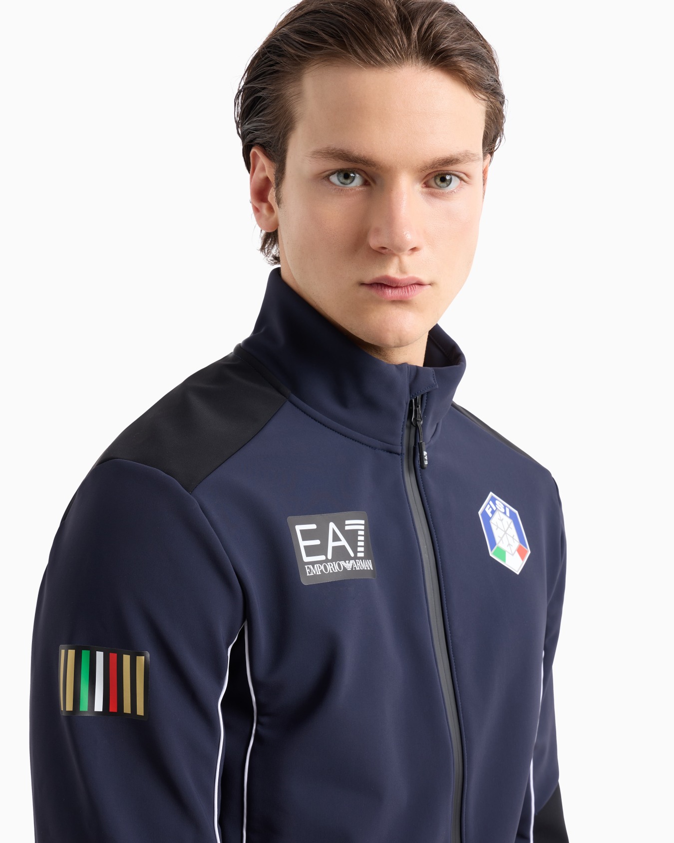 FISI Collection softshell ski jacket in stretch technical fabric Slide 4